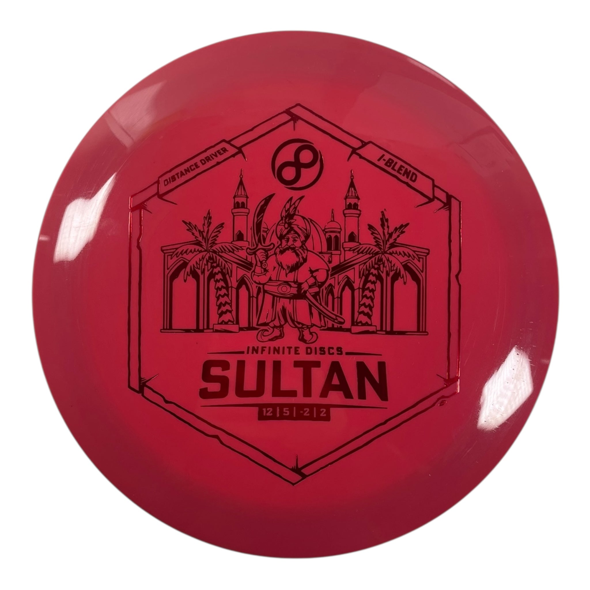 Infinite Discs Sultan | I-Blend | Red/Red 173g Disc Golf