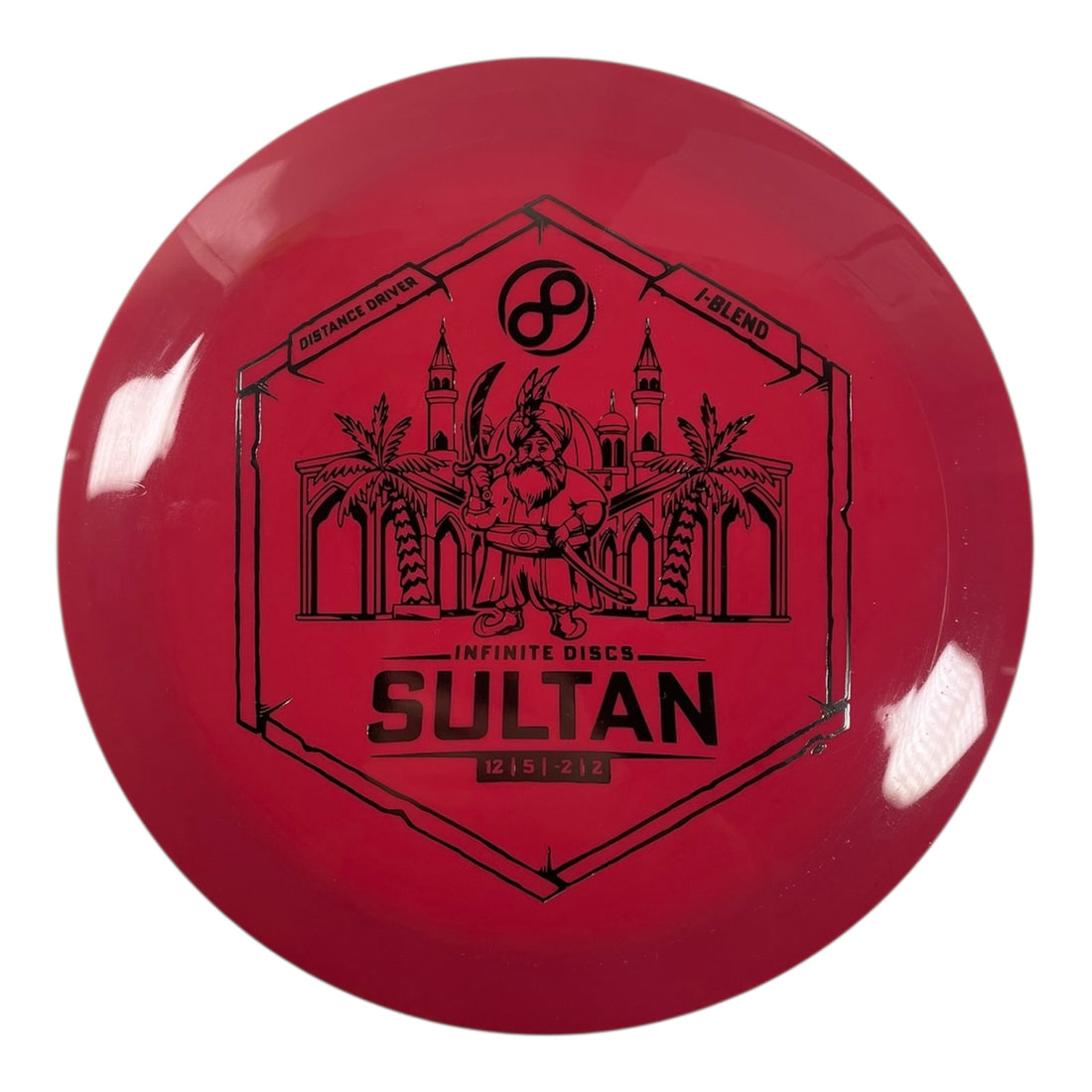 Infinite Discs Sultan | I-Blend | Red/Silver 173g Disc Golf