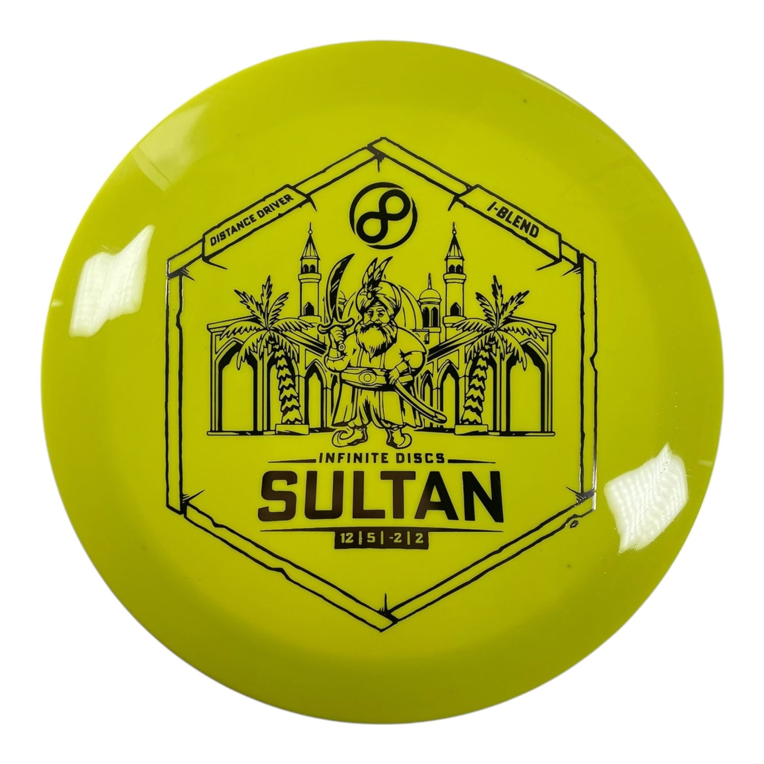 Infinite Discs Sultan | I-Blend | Yellow/Silver 172g Disc Golf