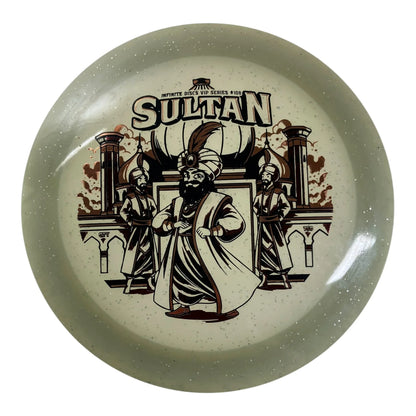 Infinite Discs Sultan | Metal Flake Glow C-Blend | Glow/Gold 173g (Infinite VIP Series 108 First Run) Disc Golf