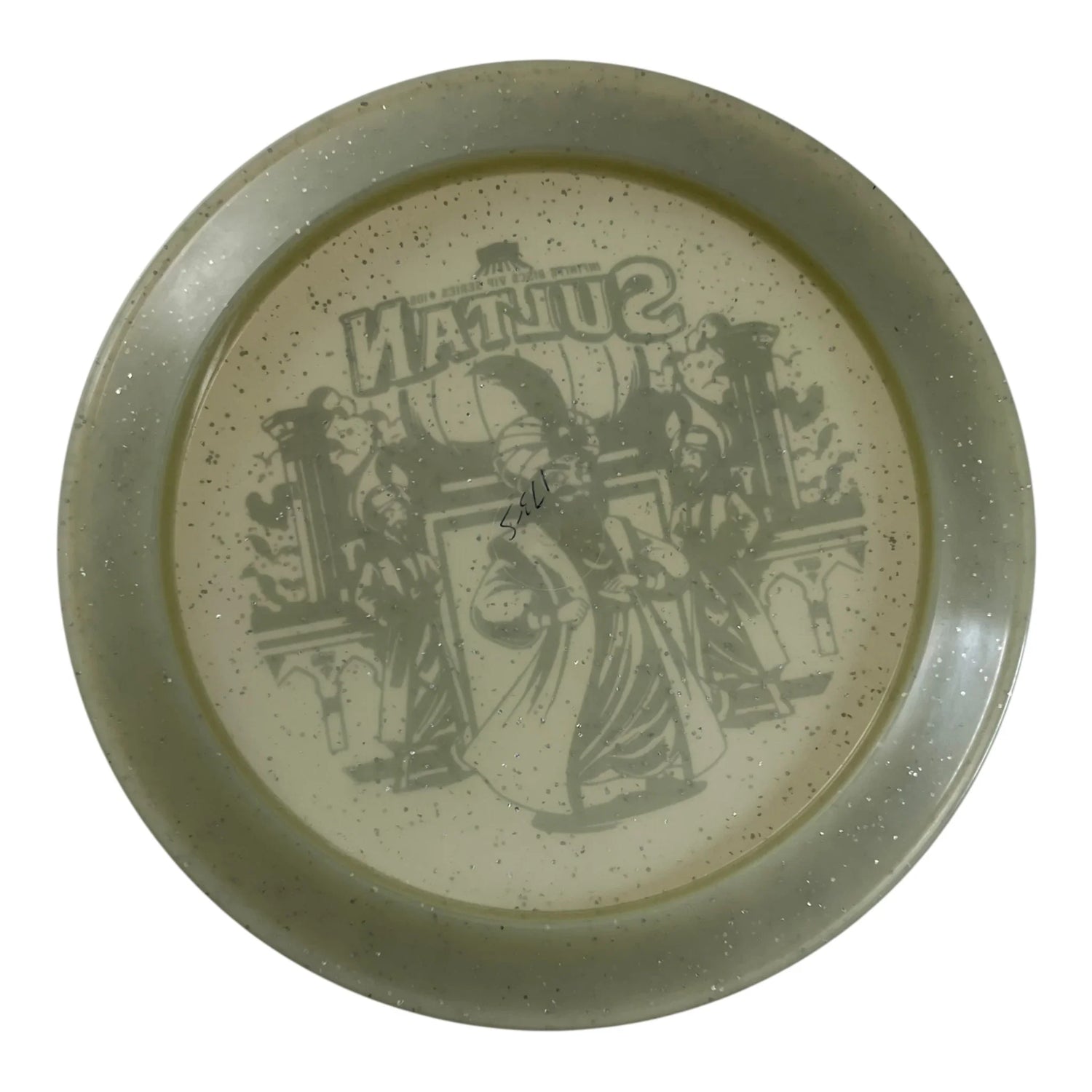 Infinite Discs Sultan | Metal Flake Glow C-Blend | Glow/Gold 173g (Infinite VIP Series 108 First Run) Disc Golf