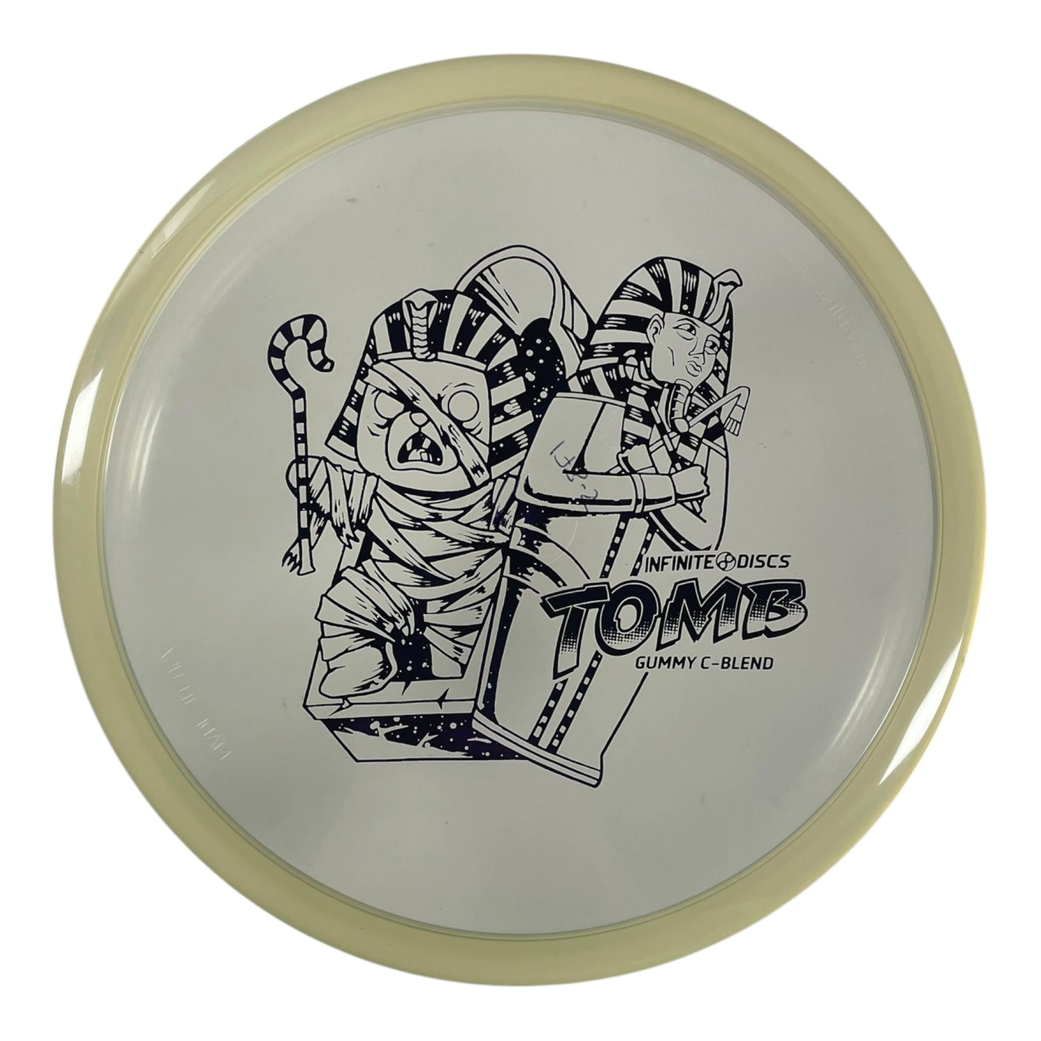 Infinite Discs Tomb | Gummy C-Blend | Clear/Purple 175g Disc Golf