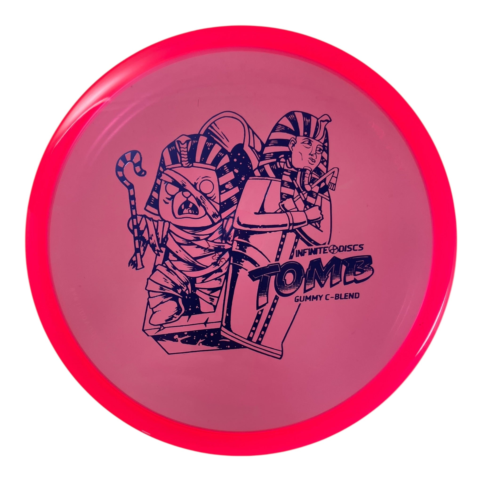 Infinite Discs Tomb | Gummy C-Blend | Red/Purple 174g Disc Golf
