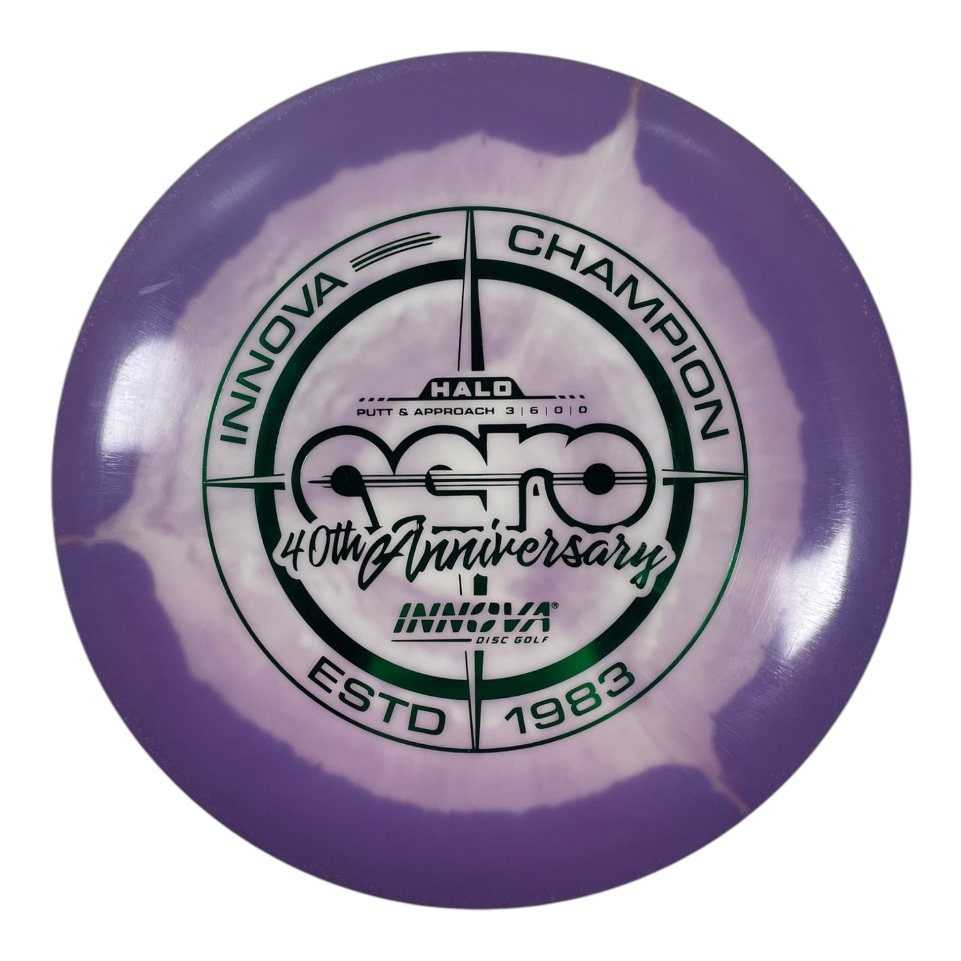 Innova Champion Discs Aero | Halo | Purple/Green 180g (40th Anniversary) Disc Golf