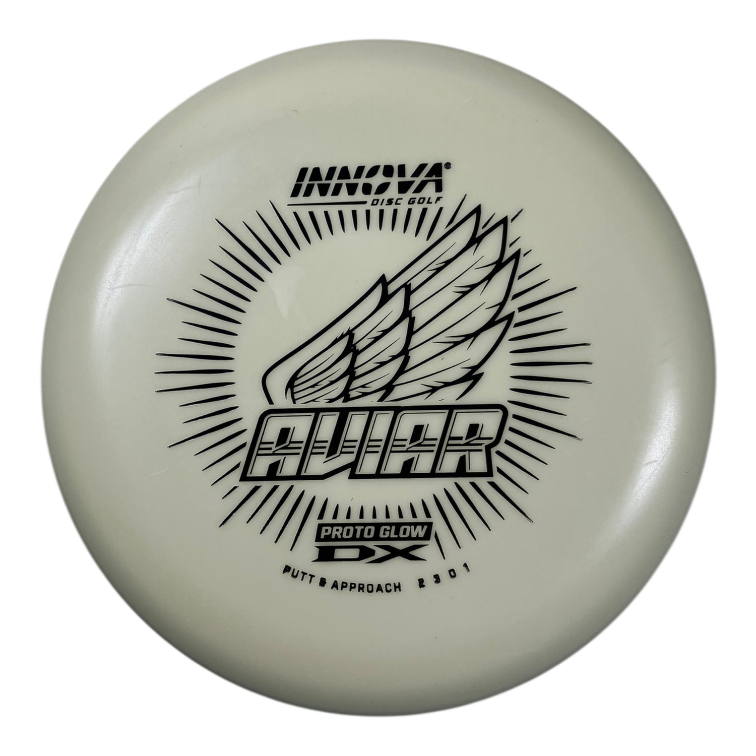 Innova Champion Discs Aviar | Proto Glow DX | Glow/Black 175g Disc Golf
