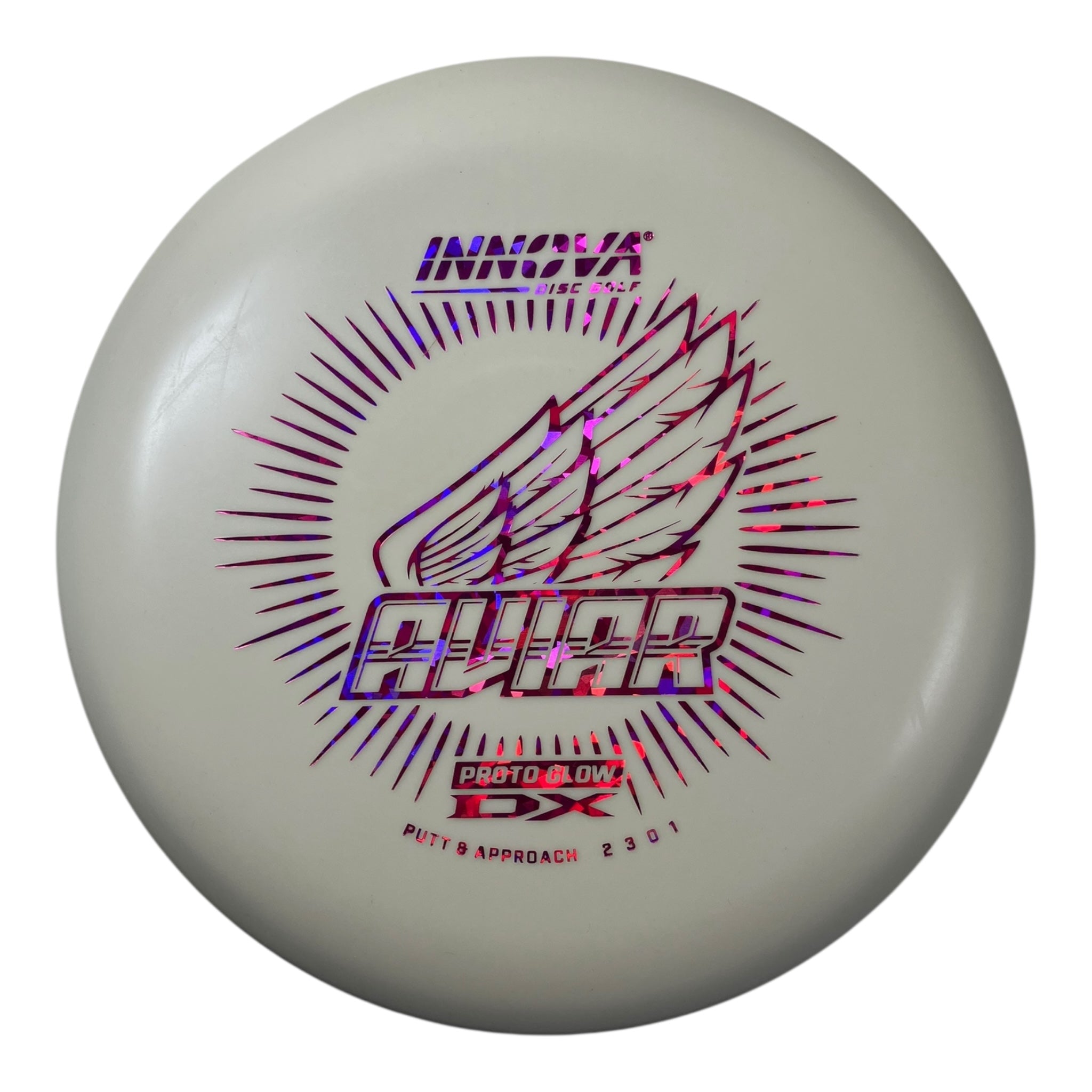 Innova Champion Discs Aviar | Proto Glow DX | Glow/Pink 172g Disc Golf