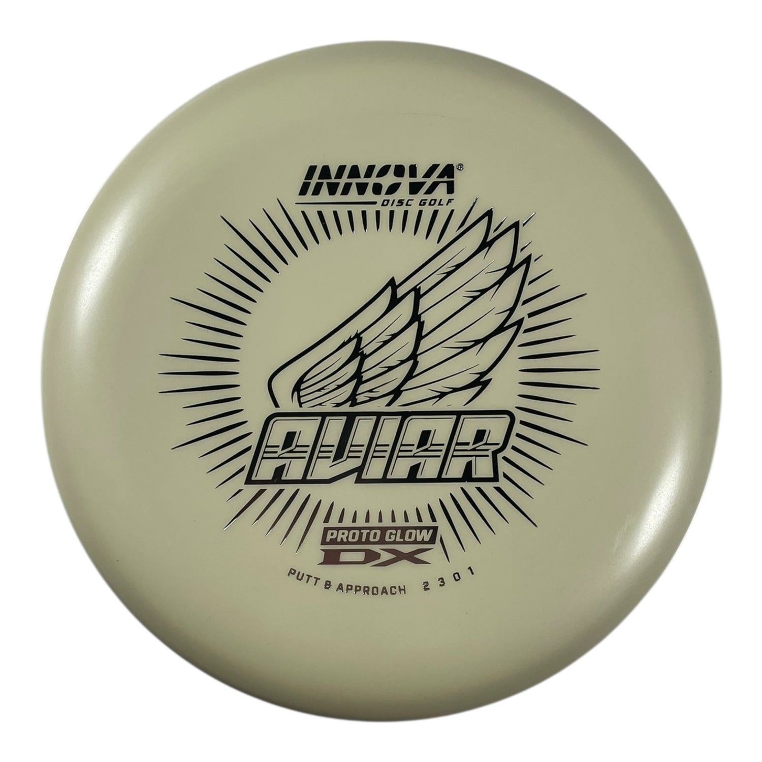 Innova Champion Discs Aviar | Proto Glow DX | Glow/Silver 166g Disc Golf