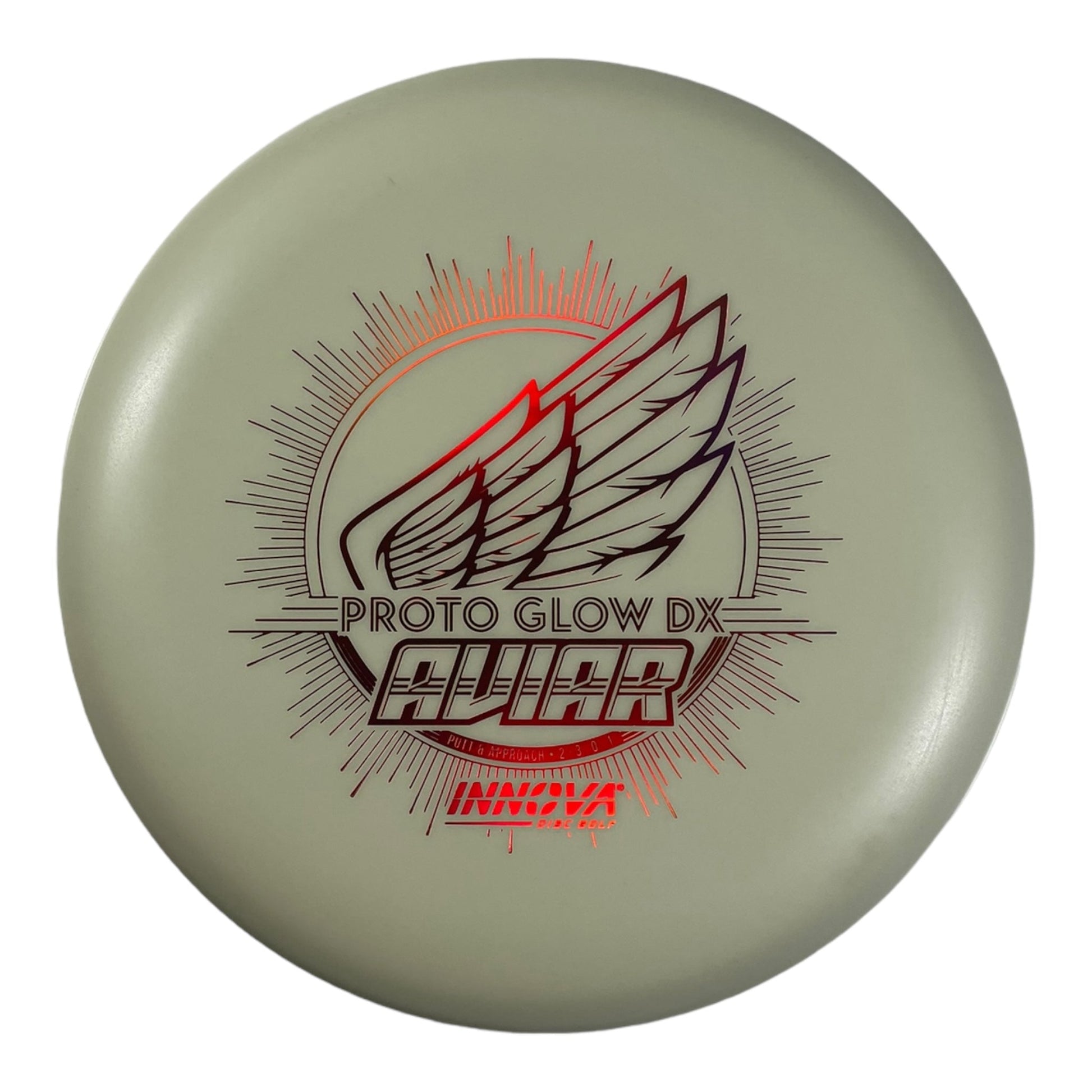 Innova Champion Discs Aviar | Proto DX Glow | Glow/Red Holo 172g Disc Golf