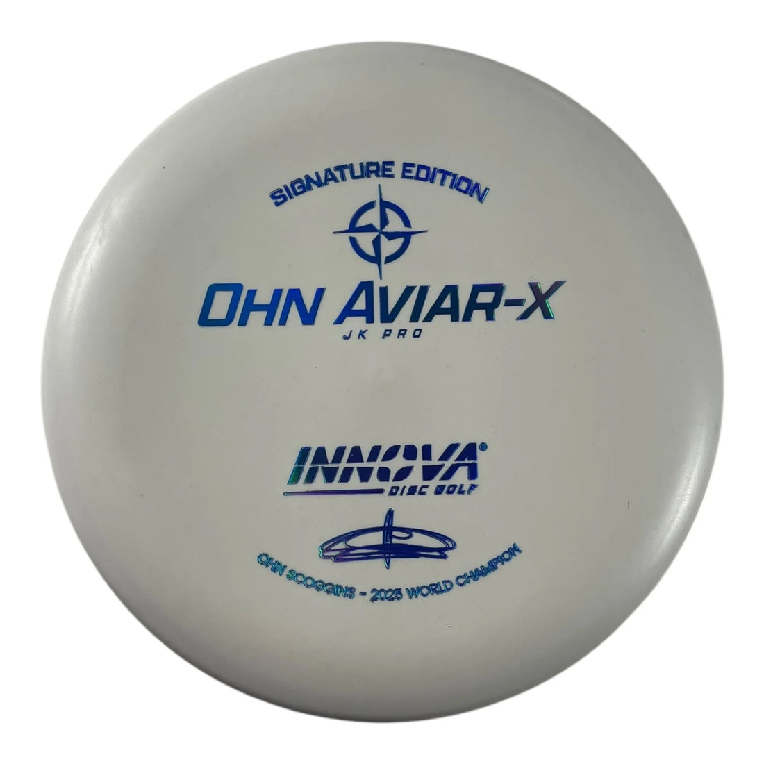 Innova Champion Discs Aviar-X | JK Pro | White/Blue Holo 170g (Ohn Scoggins) Disc Golf