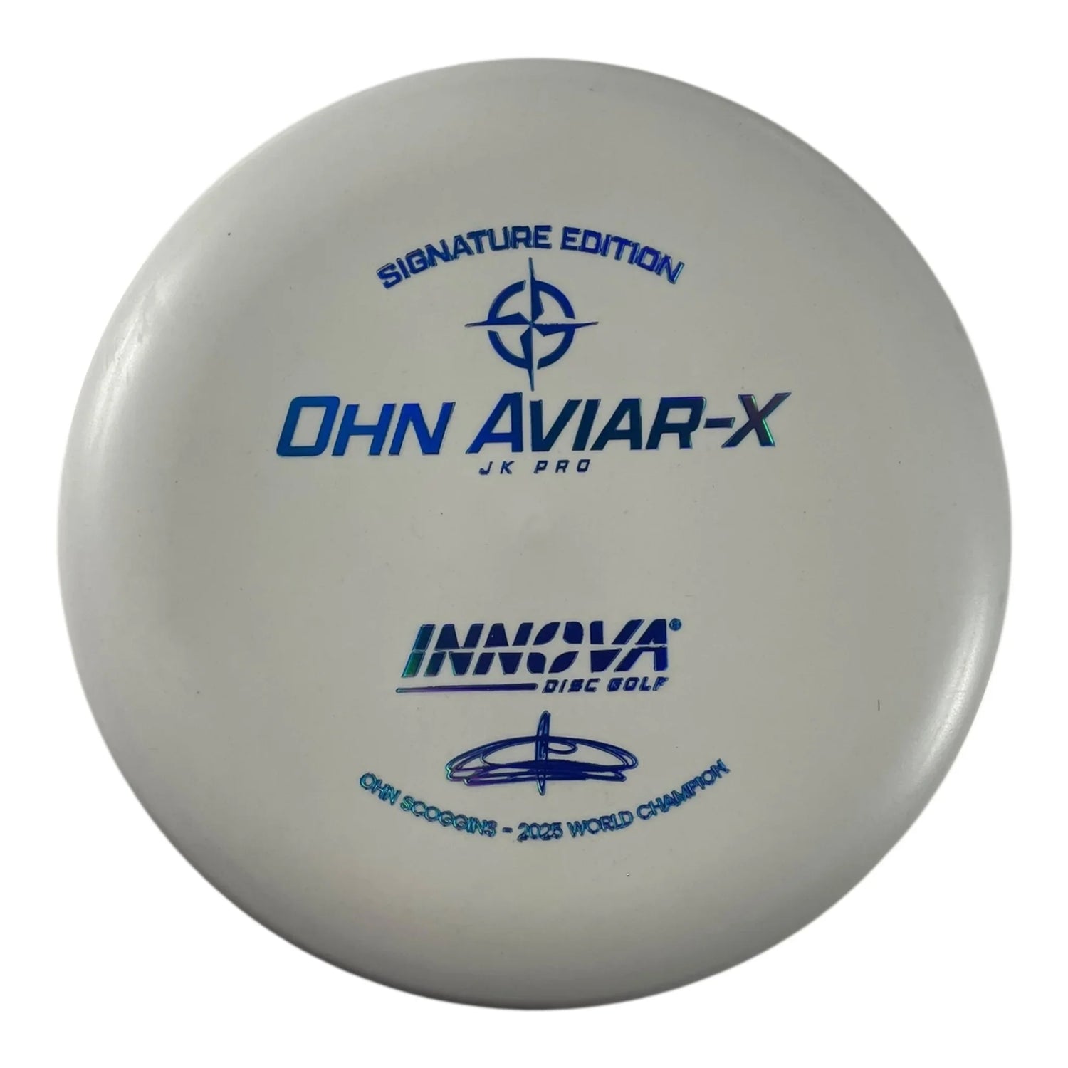 Innova Champion Discs Aviar-X | JK Pro | White/Blue Holo 170g (Ohn Scoggins) Disc Golf