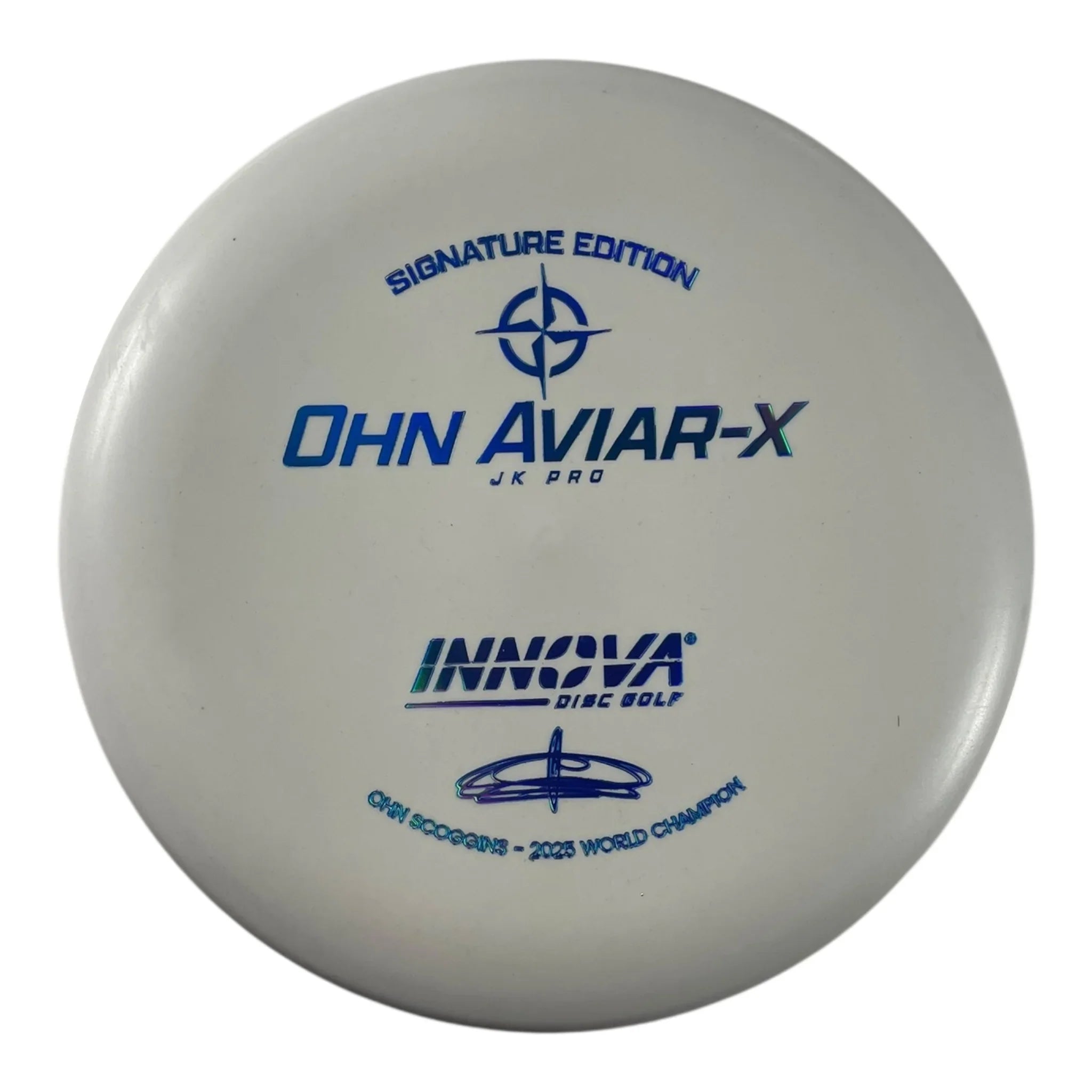 Innova Champion Discs Aviar-X | JK Pro | White/Blue Holo 170g (Ohn Scoggins) Disc Golf