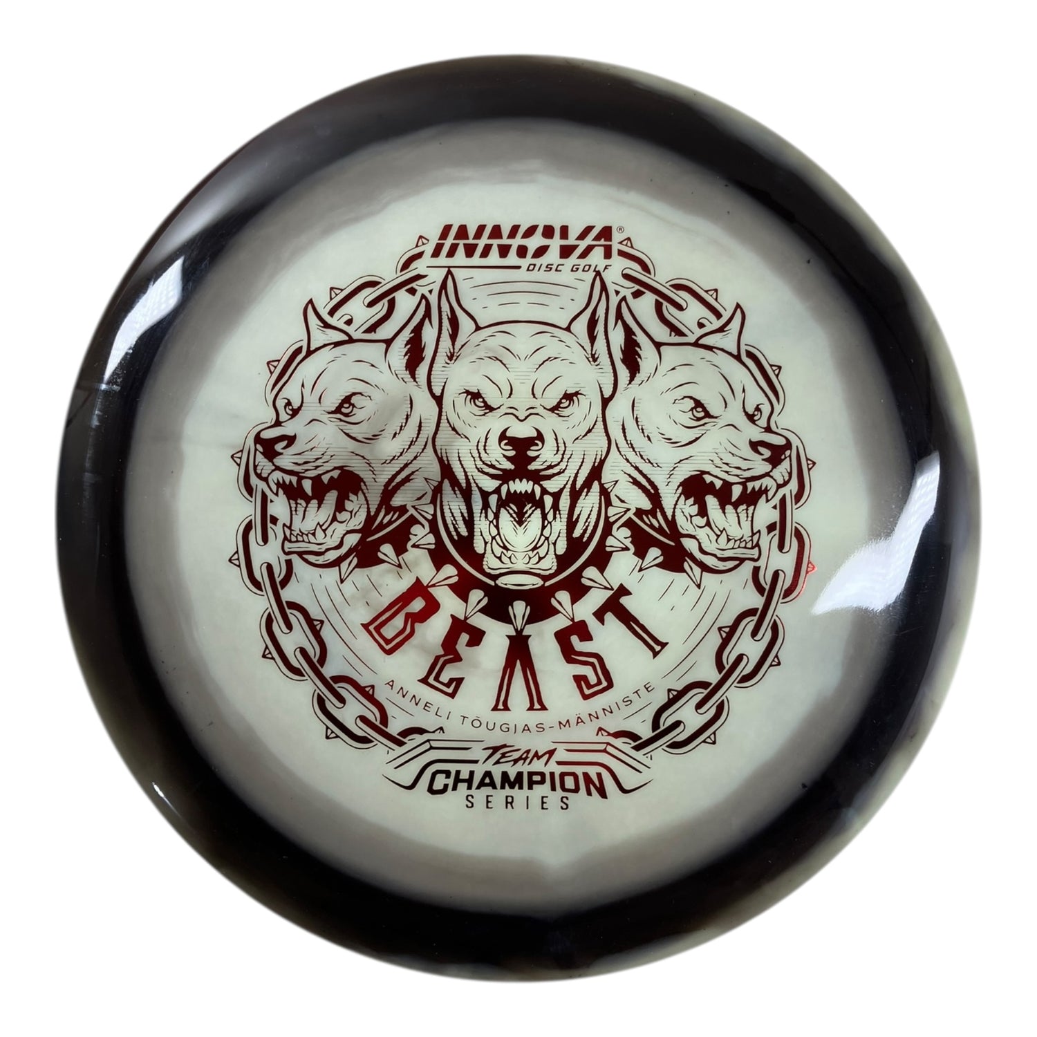Innova Champion Discs Beast | Proto Glow Halo Star | Black/Red 170g (Anneli Tougias-Manniste) Disc Golf