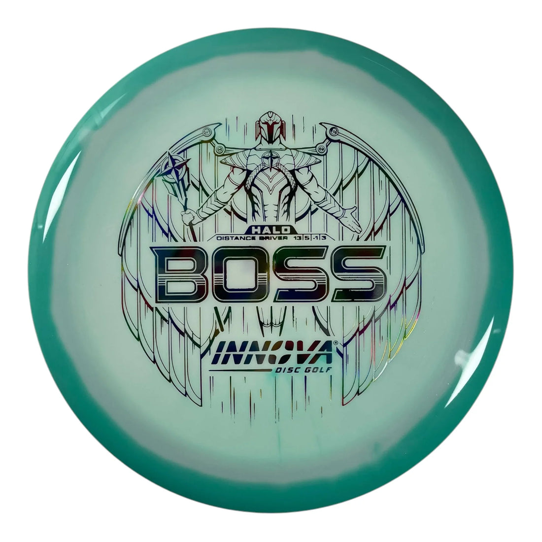 Innova Champion Discs Boss | Halo | Green/Rainbow 168g Disc Golf