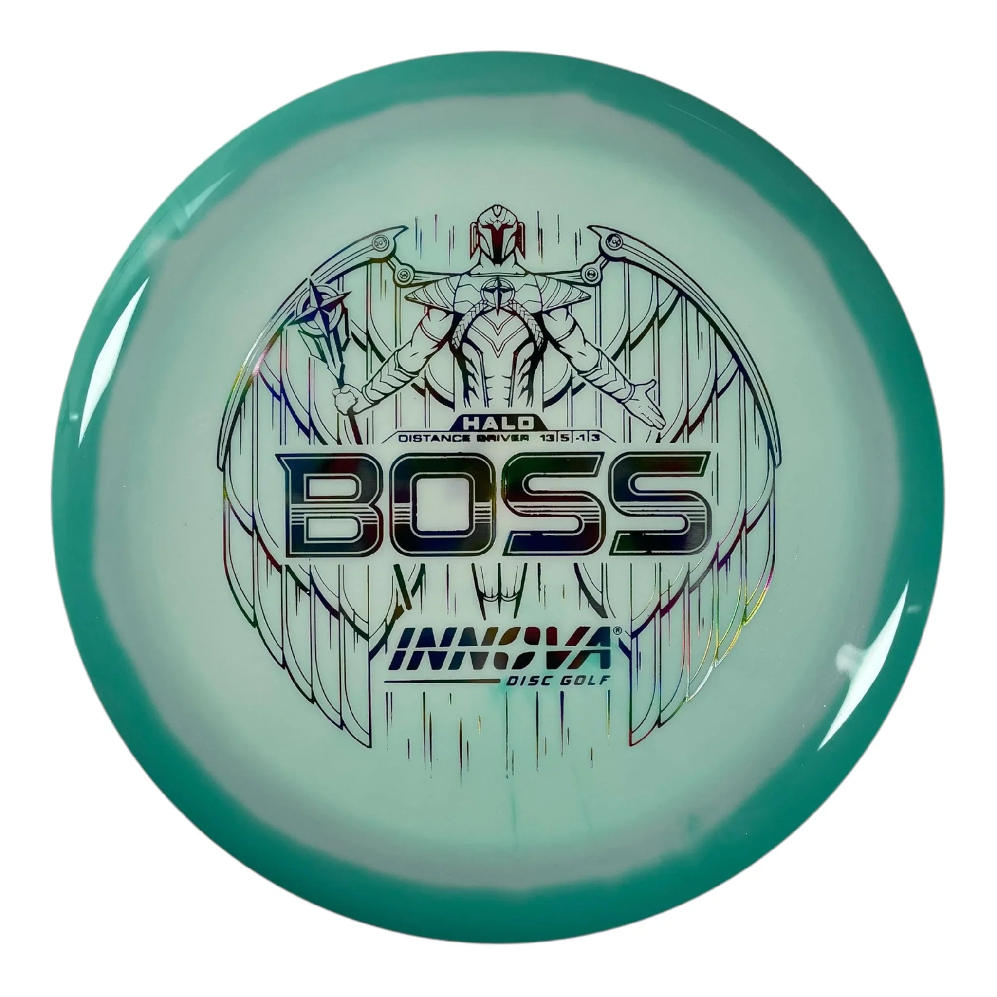 Innova Champion Discs Boss | Halo | Green/Rainbow 168g Disc Golf