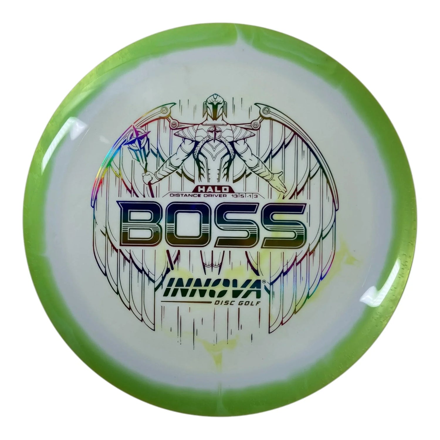Innova Champion Discs Boss | Halo | Green/Rainbow 172g Disc Golf