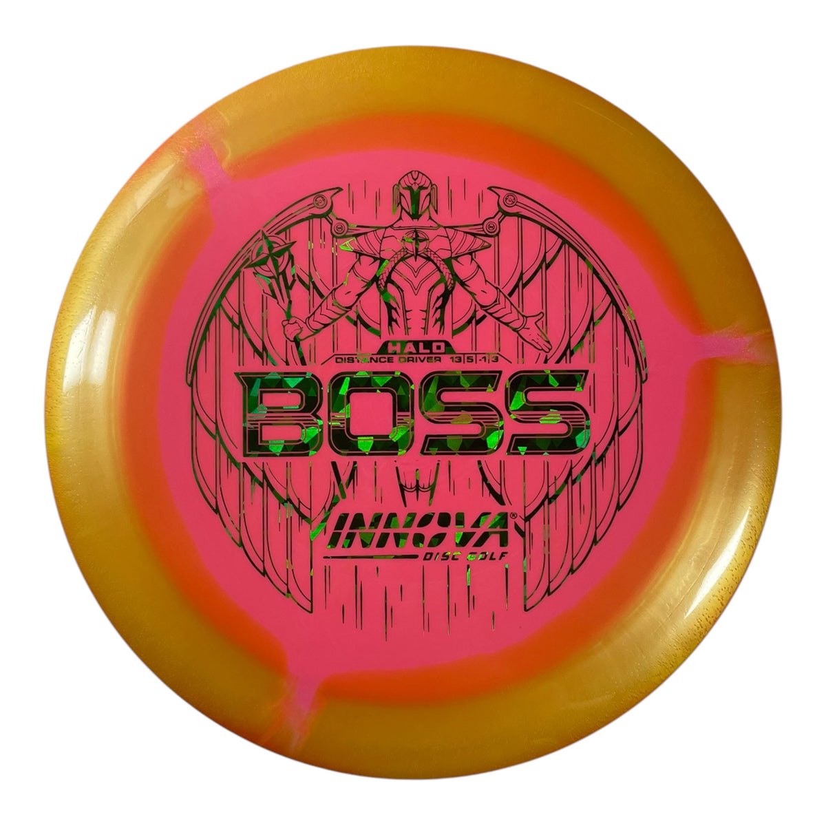 Innova Champion Discs Boss | Halo Star | Pink/Yellow 153g Disc Golf