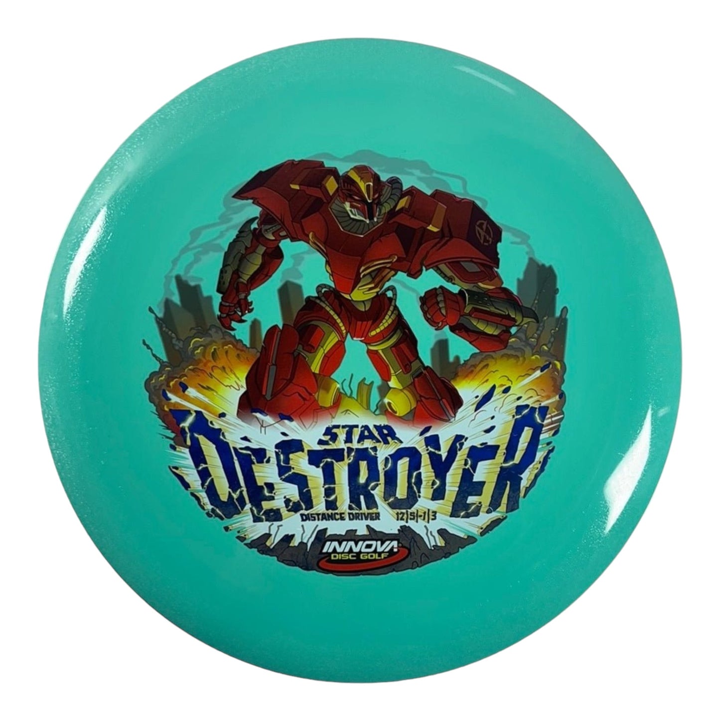 Innova Champion Discs Destroyer | InnVision Star | Green/Red 175g Disc Golf