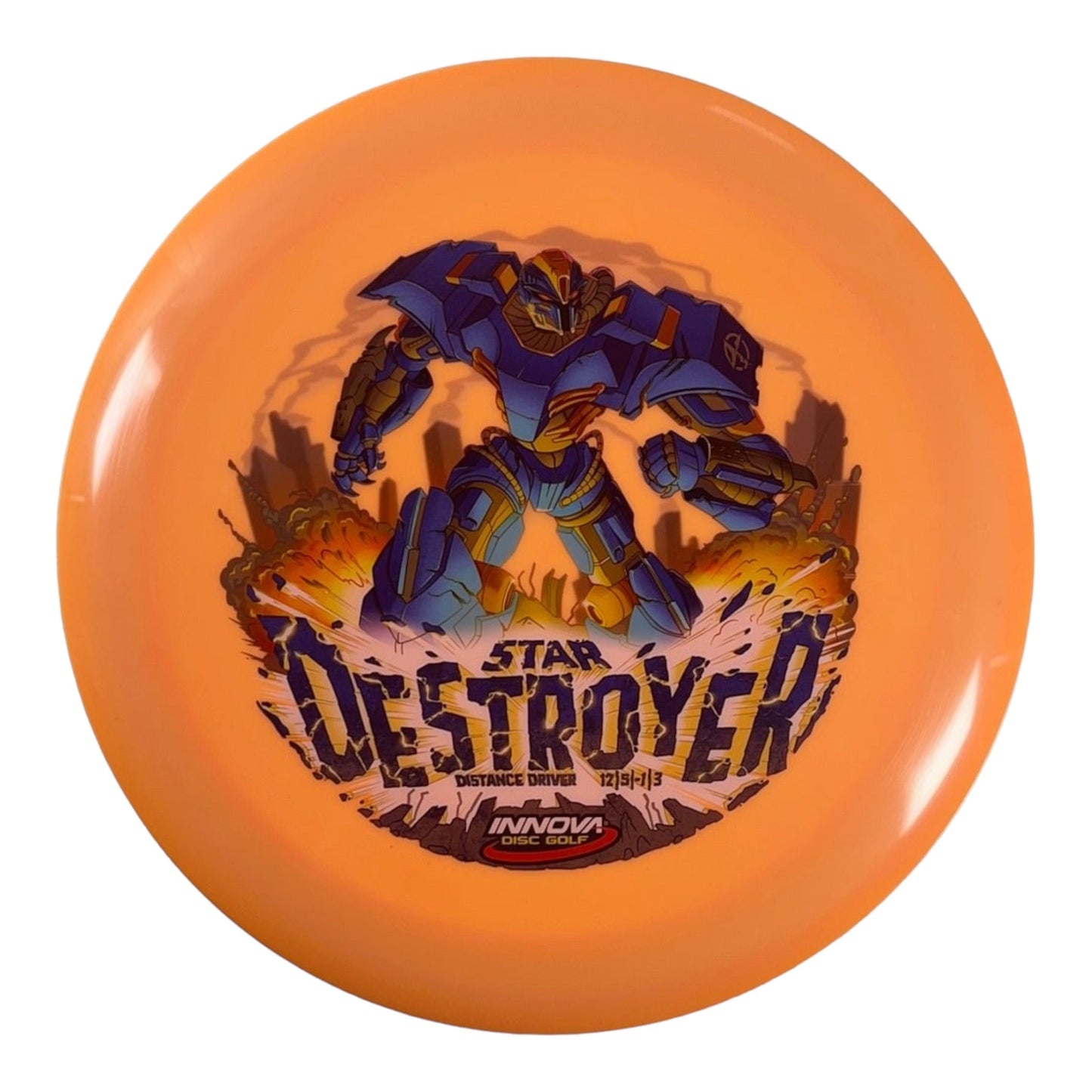 Innova Champion Discs Destroyer | InnVision Star | Orange/Blue 173g Disc Golf