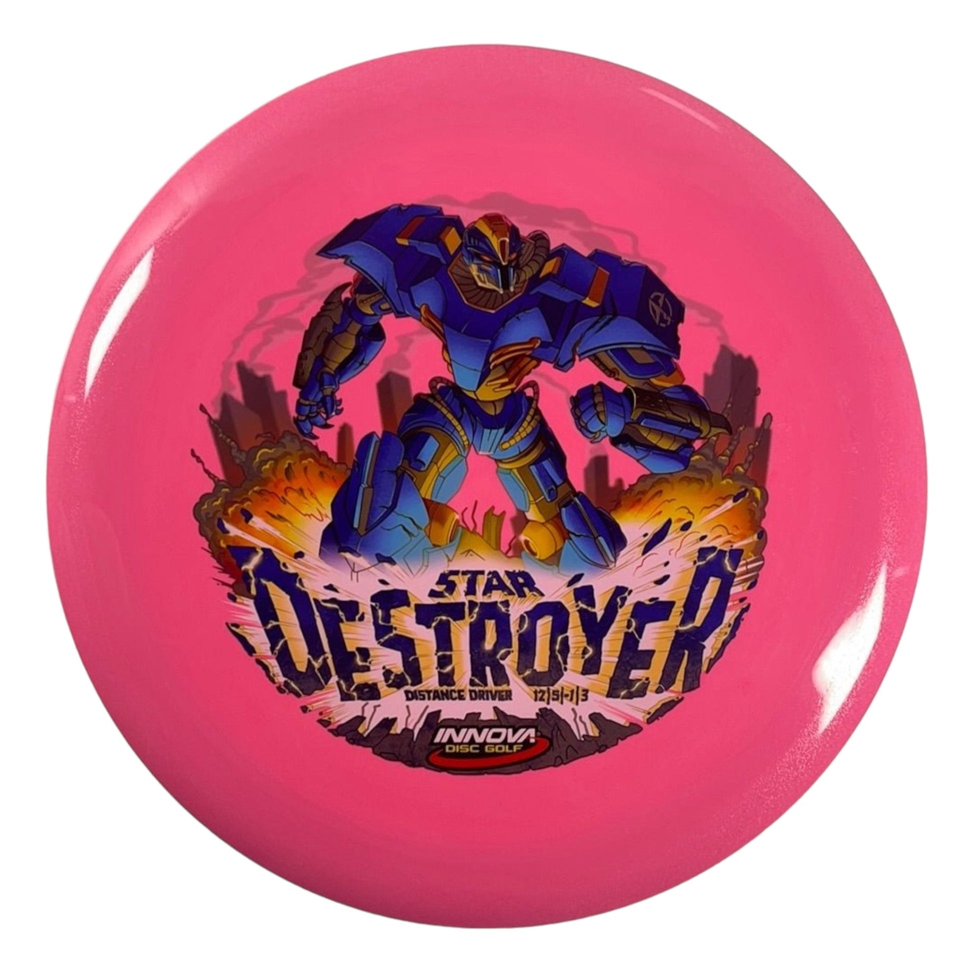 Innova Champion Discs Destroyer | InnVision Star | Pink/Blue 169 - 172g Disc Golf