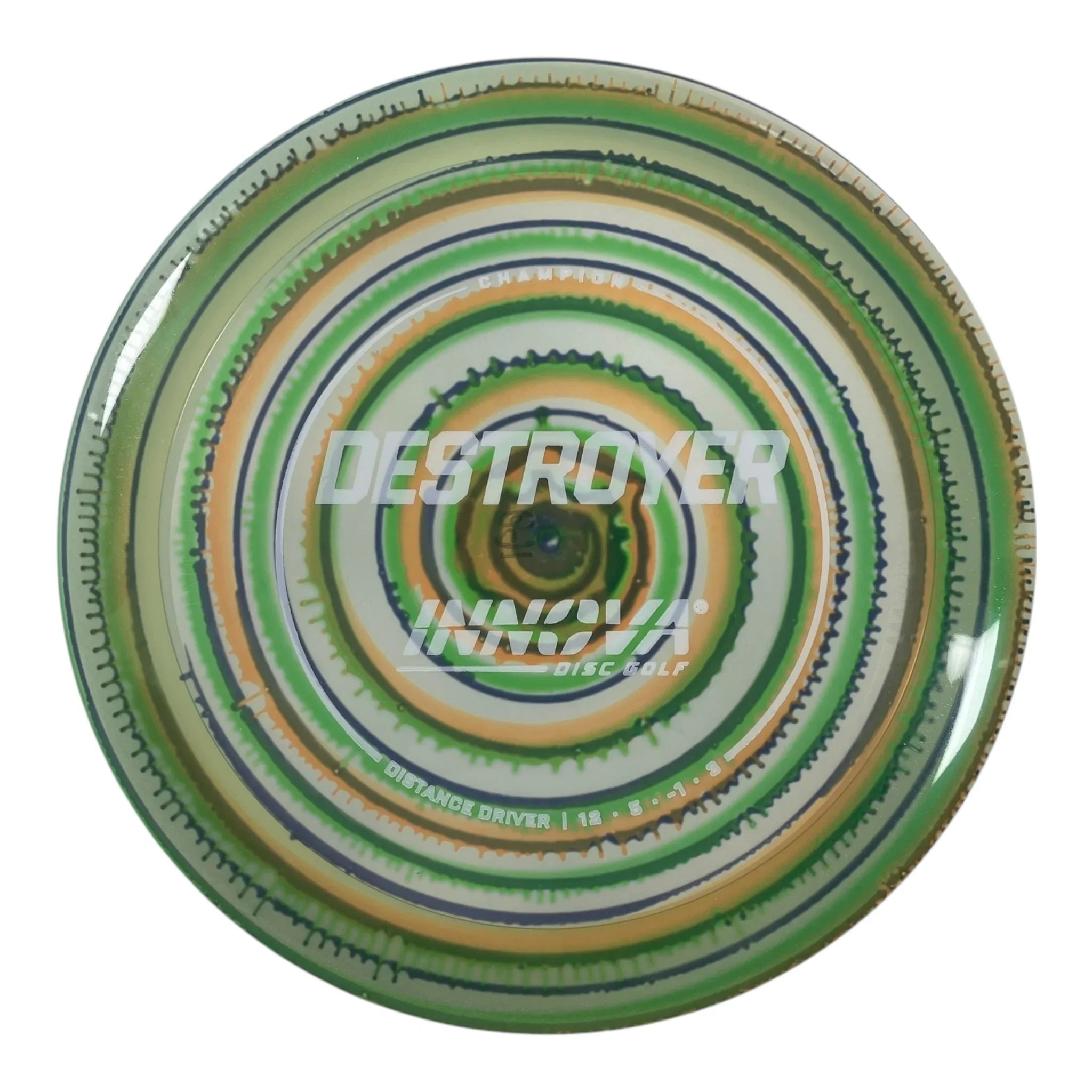 Innova Champion Discs Destroyer | Champion I-Dye | Green/Yellow/White 168g Disc Golf