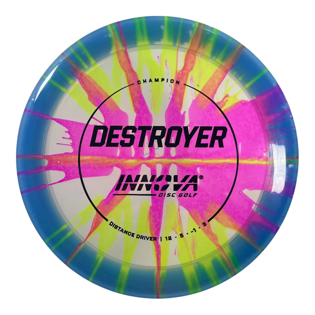 Innova Champion Discs Destroyer | Champion I-Dye | Pink/Blue/Black 170g Disc Golf