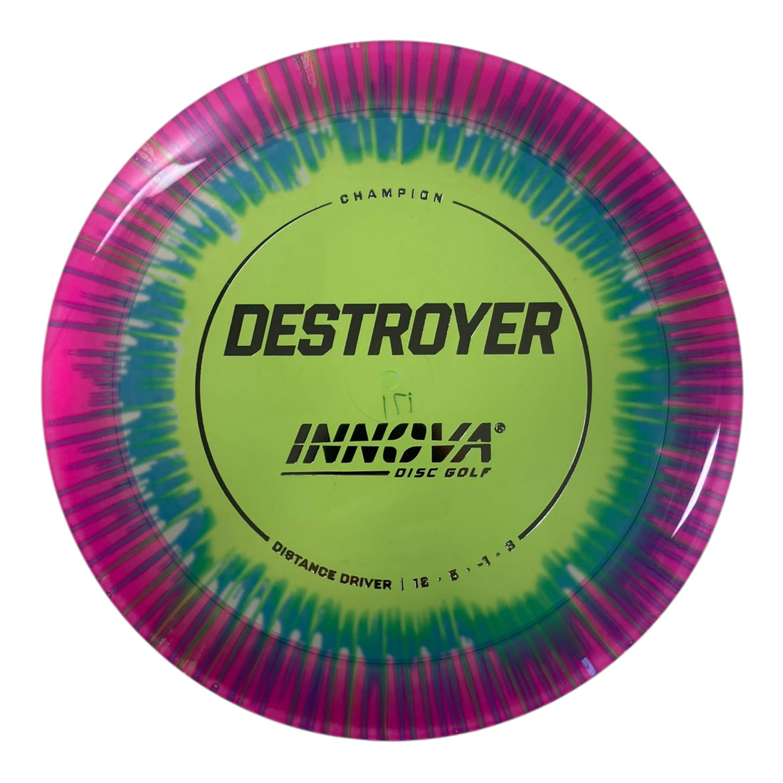 Innova Champion Discs Destroyer | Champion I-Dye | Pink/Silver 171g Disc Golf