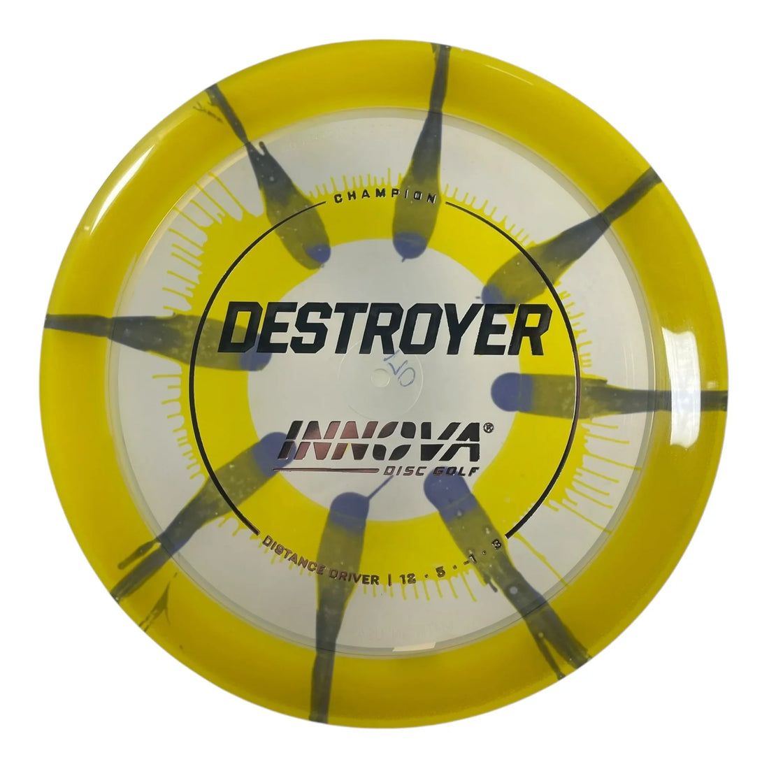 Innova Champion Discs Destroyer | Champion I-Dye | Yellow/Black/Silver 170g Disc Golf