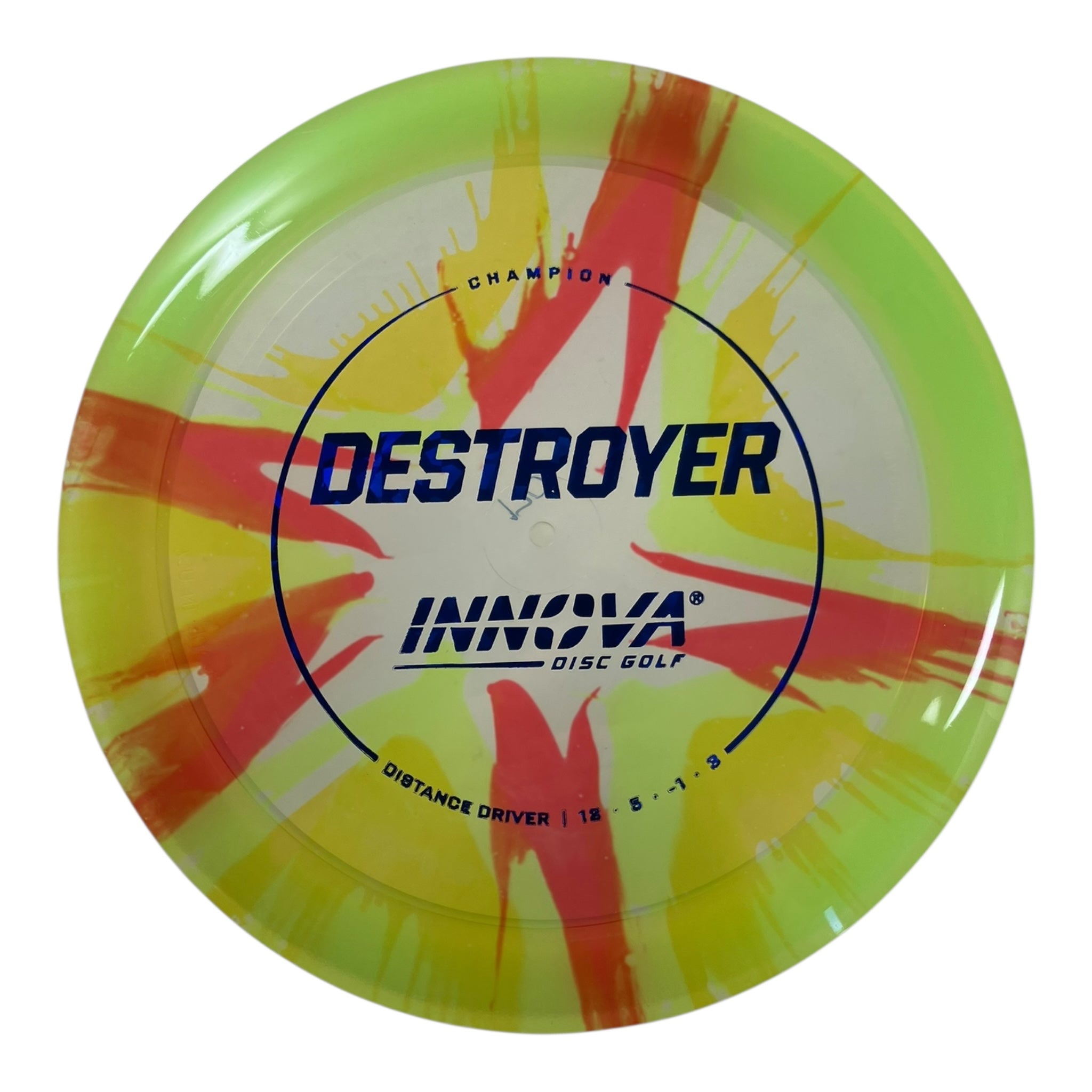 Innova Champion Discs Destroyer | Champion I-Dye | Yellow/Blue 170g Disc Golf