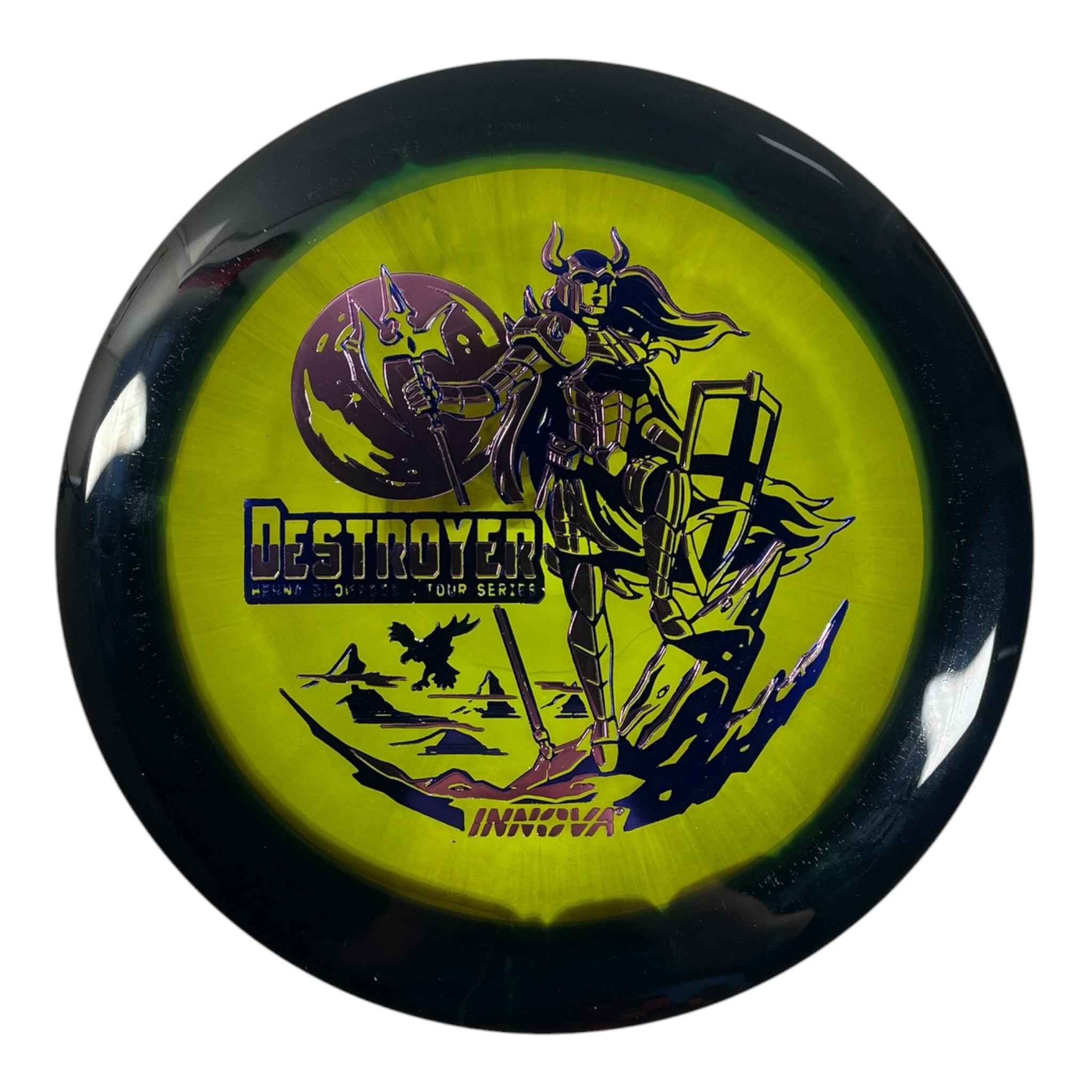 Innova Champion Discs Destroyer | Halo Champion | Yellow/Black/Pink 174g (2026 Henna Blomroos) Disc Golf