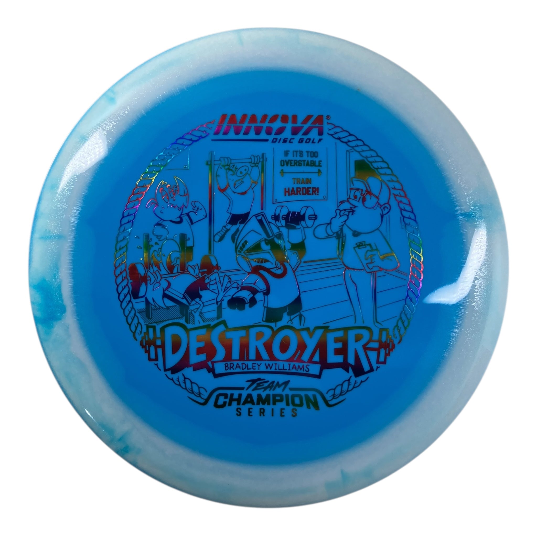 Innova Champion Discs Destroyer | Halo Star | Blue/Rainbow 158g (Bradley Williams) Disc Golf