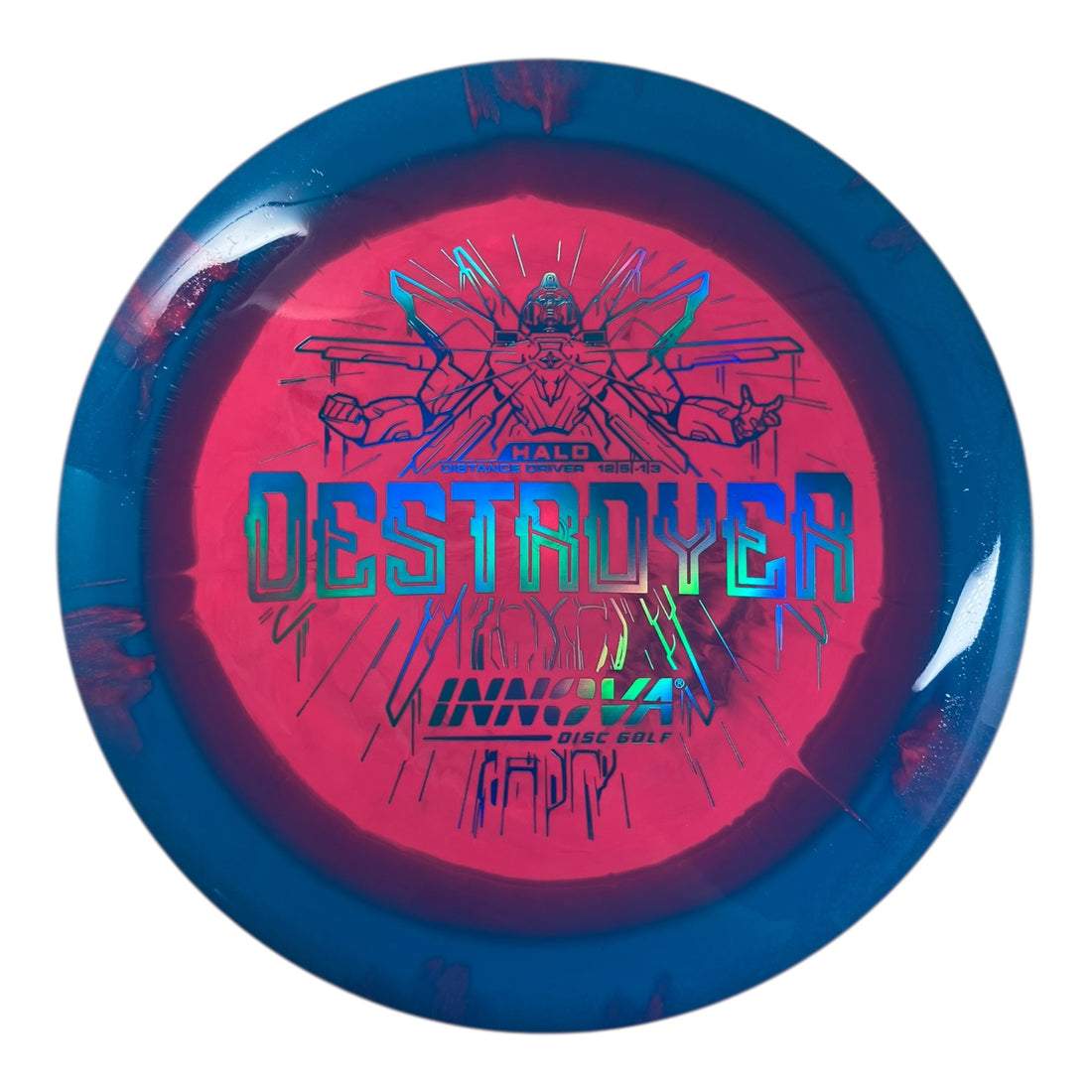 Innova Champion Discs Destroyer | Halo Star | Pink/Blue 162g Disc Golf