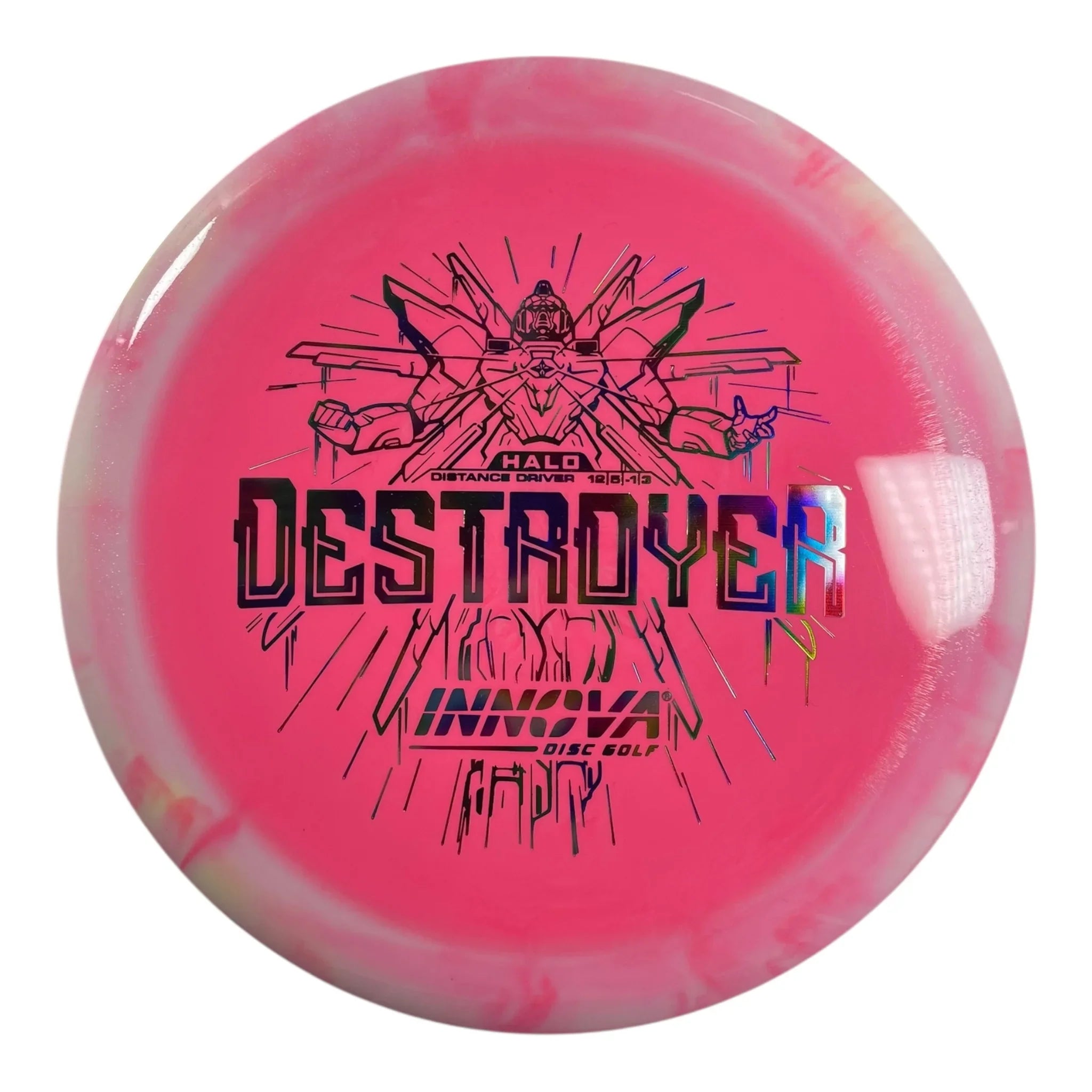 Innova Champion Discs Destroyer | Halo Star | Pink/Rainbow 168g Disc Golf