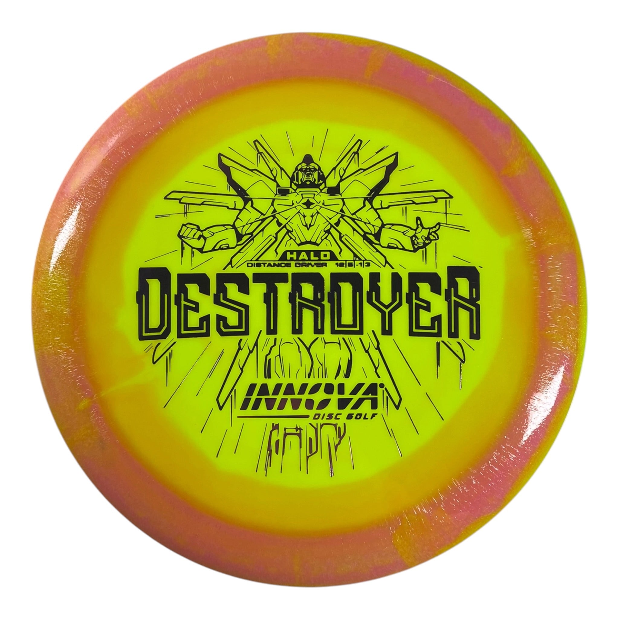 Innova Champion Discs Destroyer | Halo Star | Yellow/Pink 169g Disc Golf