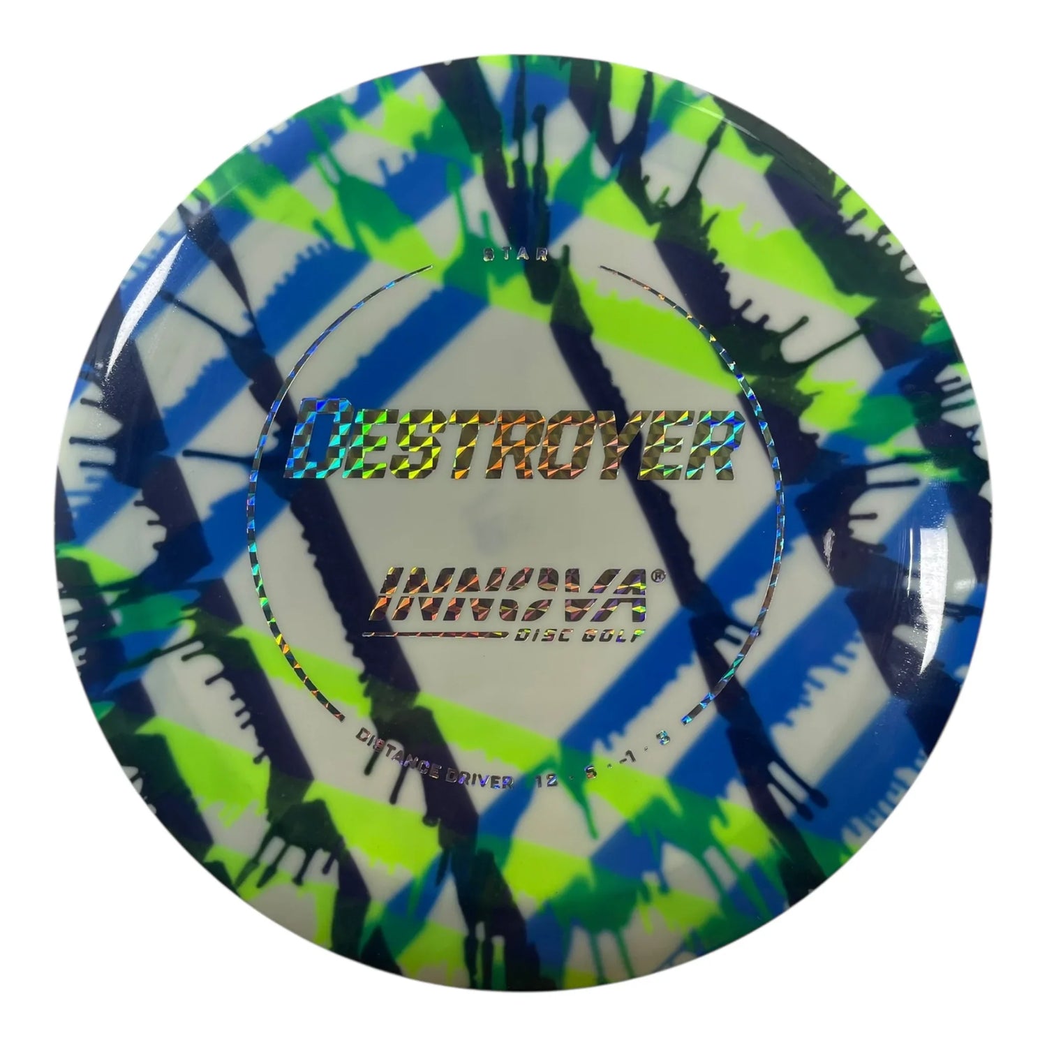 Innova Champion Discs Destroyer | Star I-Dye | Blue/Green/Holo 170g Disc Golf