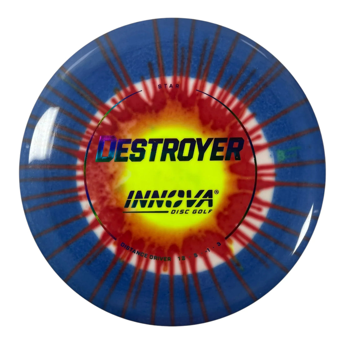 Innova Champion Discs Destroyer | Star I-Dye | Blue/Rainbow 174g Disc Golf