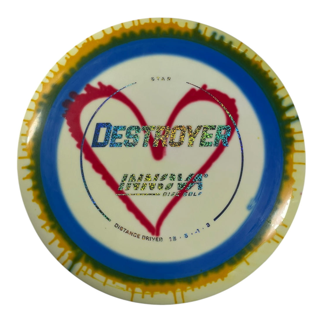 Innova Champion Discs Destroyer | Star I-Dye | Heart/Sparkle 172g Disc Golf