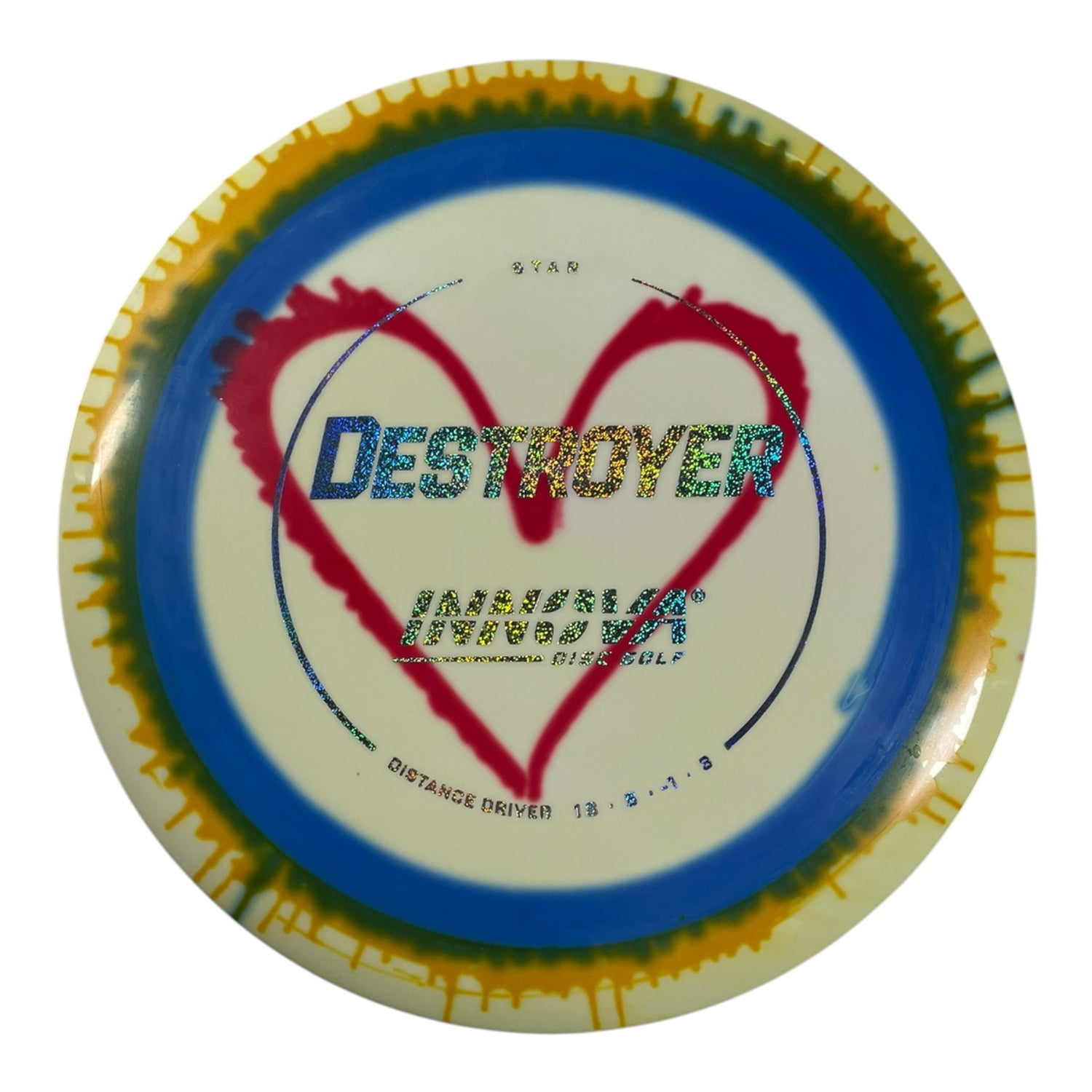 Innova Champion Discs Destroyer | Star I-Dye | Heart/Sparkle 172g Disc Golf