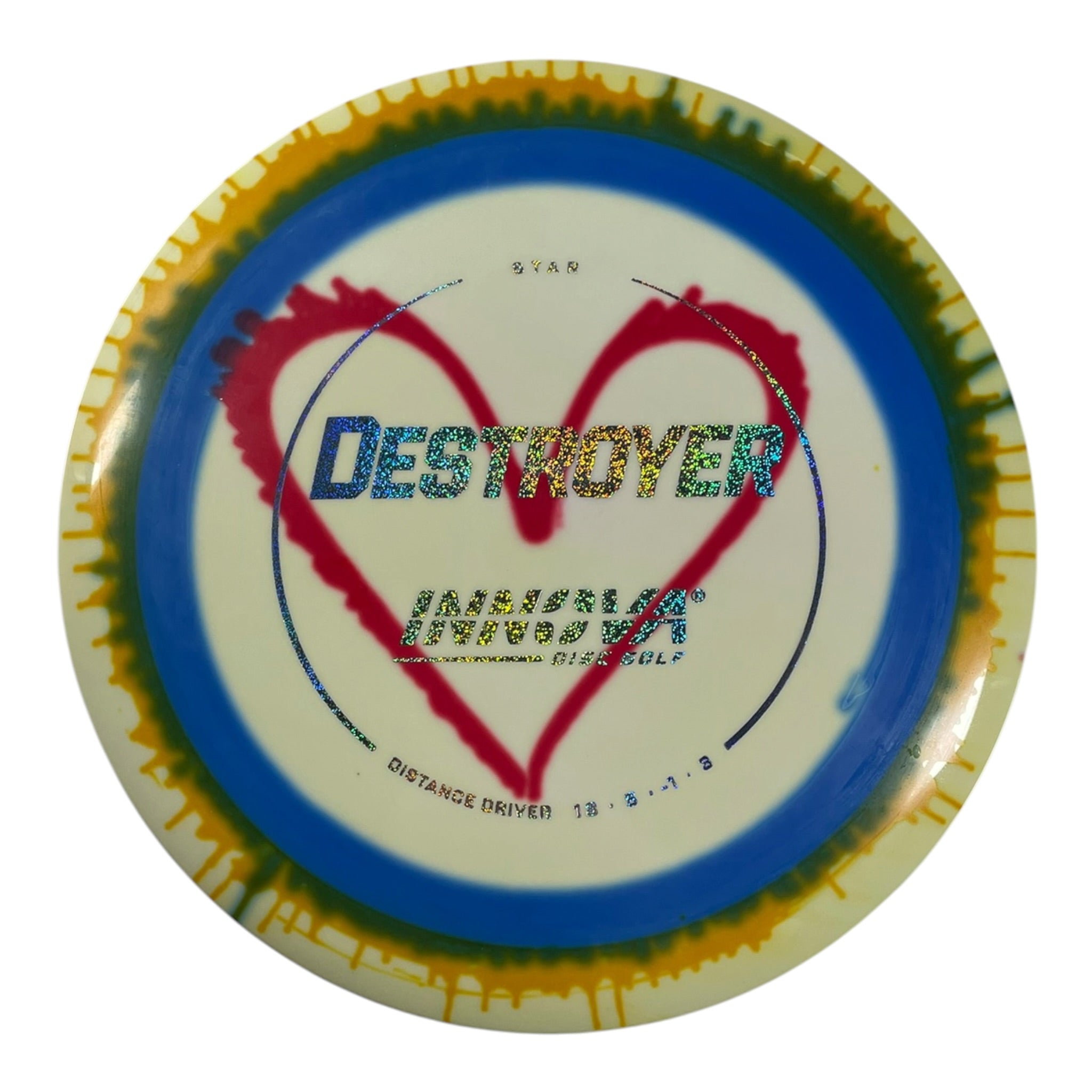 Innova Champion Discs Destroyer | Star I-Dye | Heart/Sparkle 172g Disc Golf