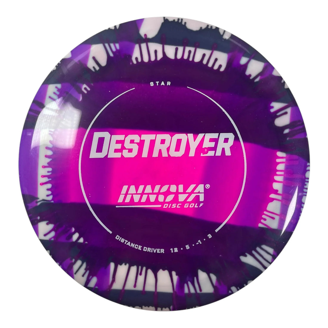 Innova Champion Discs Destroyer | Star I-Dye | Purple/White 168g Disc Golf