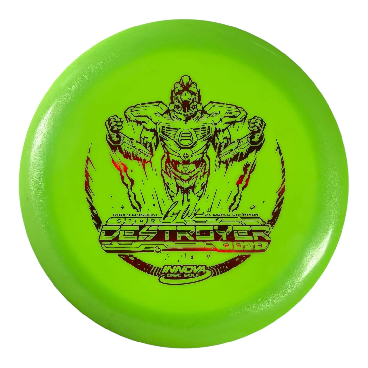 Innova Champion Discs Destroyer | Star | Green/Red 175g (Ricky Wysocki Sockibot) Disc Golf
