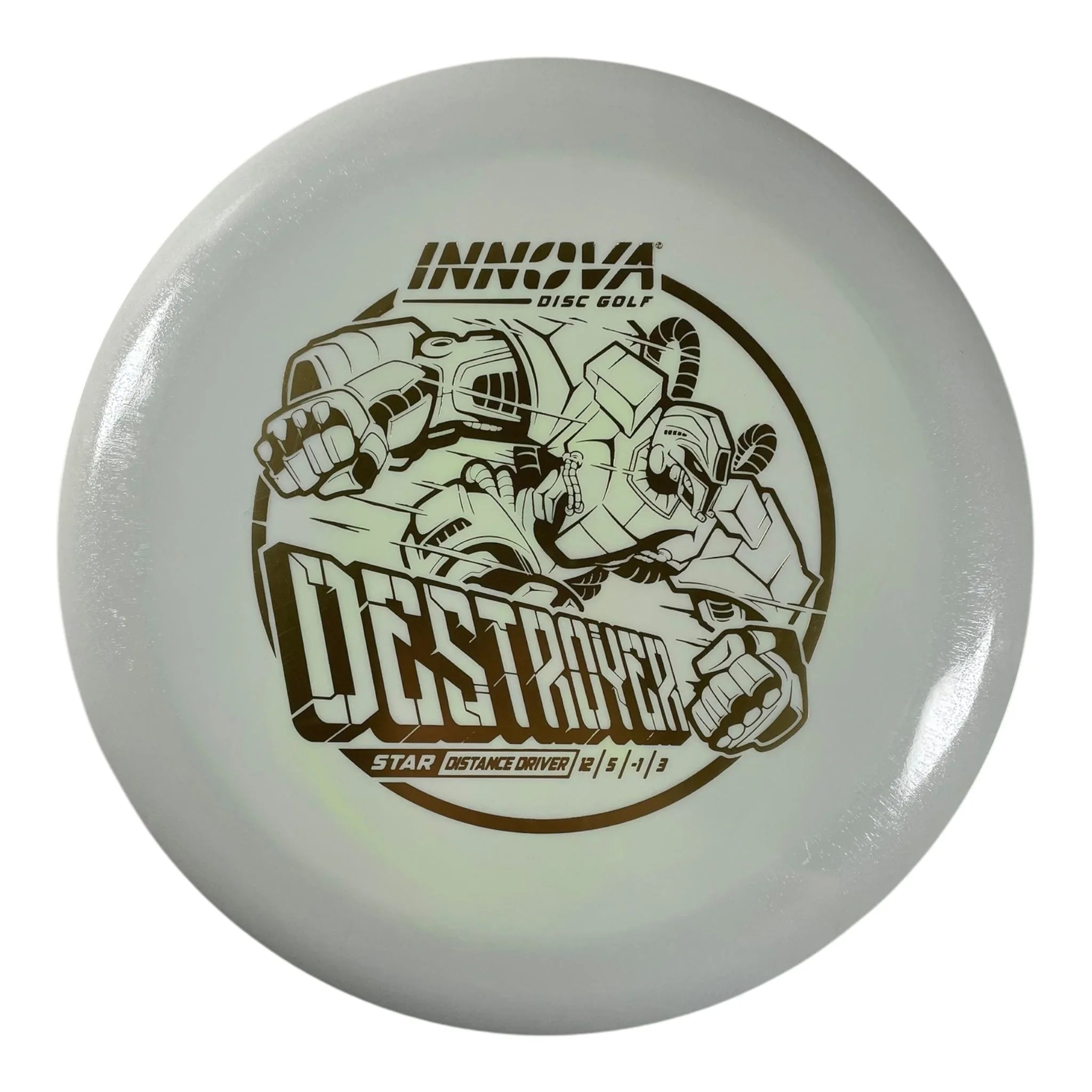 Innova Champion Discs Destroyer | Star | White/Gold 144g Disc Golf