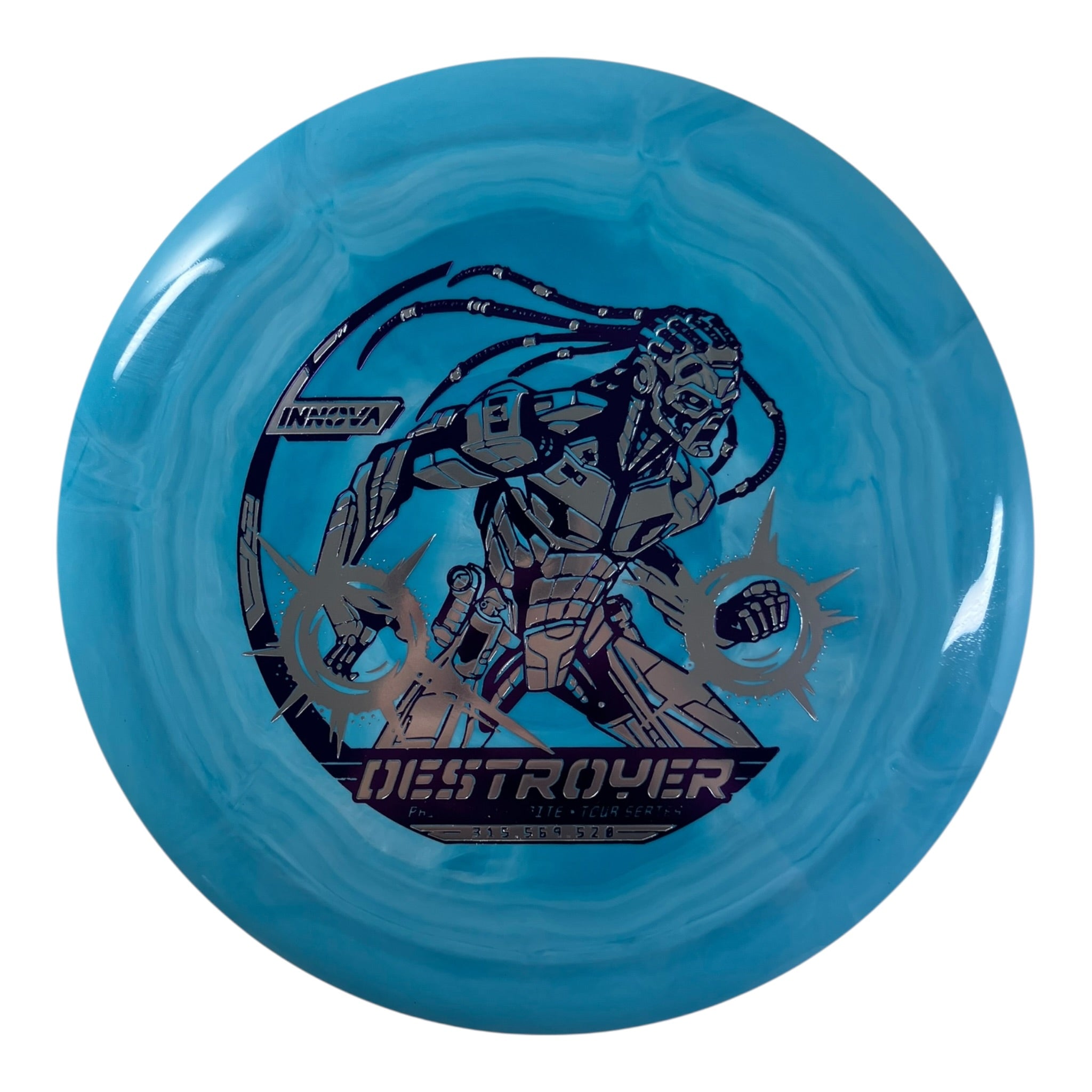Innova Champion Discs Destroyer | Swirled Star | Blue/Purple/Silver 169g (2026 Philo Brathwaite) Disc Golf
