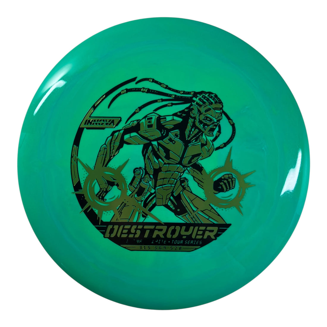 Innova Champion Discs Destroyer | Swirled Star | Green/Green/Black 169g (2026 Philo Brathwaite) Disc Golf