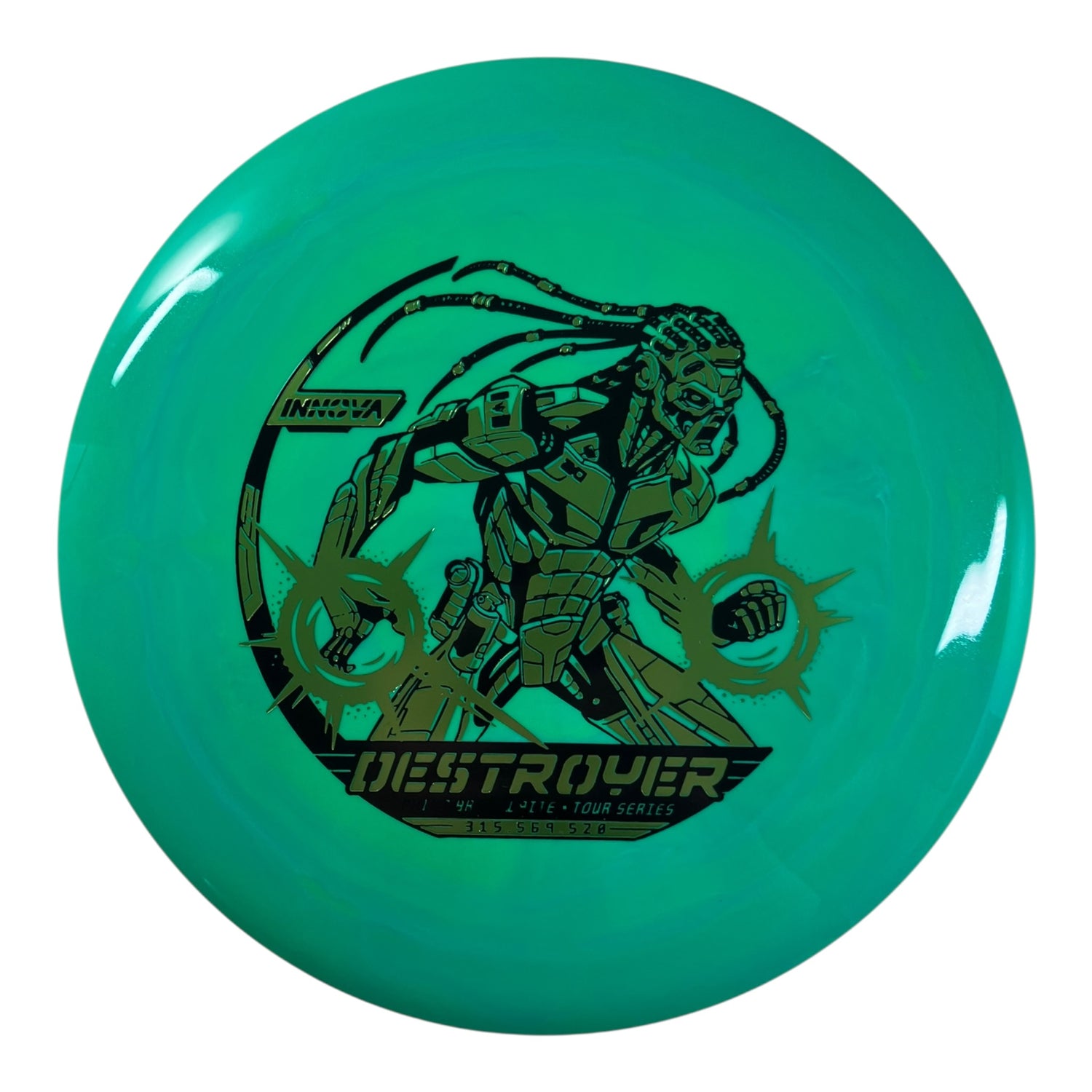 Innova Champion Discs Destroyer | Swirled Star | Green/Green/Black 169g (2026 Philo Brathwaite) Disc Golf