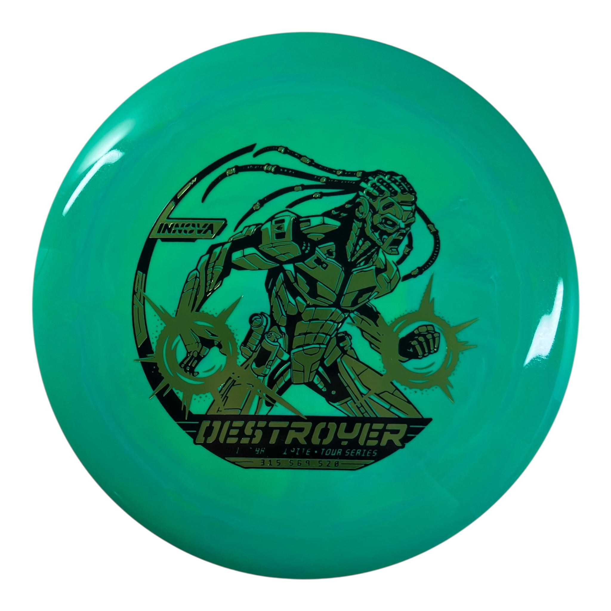 Innova Champion Discs Destroyer | Swirled Star | Green/Green/Black 169g (2026 Philo Brathwaite) Disc Golf
