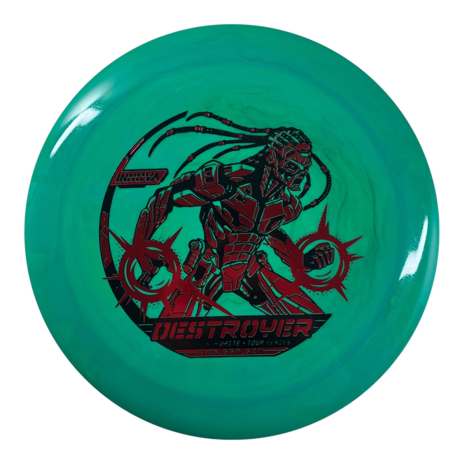 Innova Champion Discs Destroyer | Swirled Star | Green/Red/Black 169g (2026 Philo Brathwaite) Disc Golf