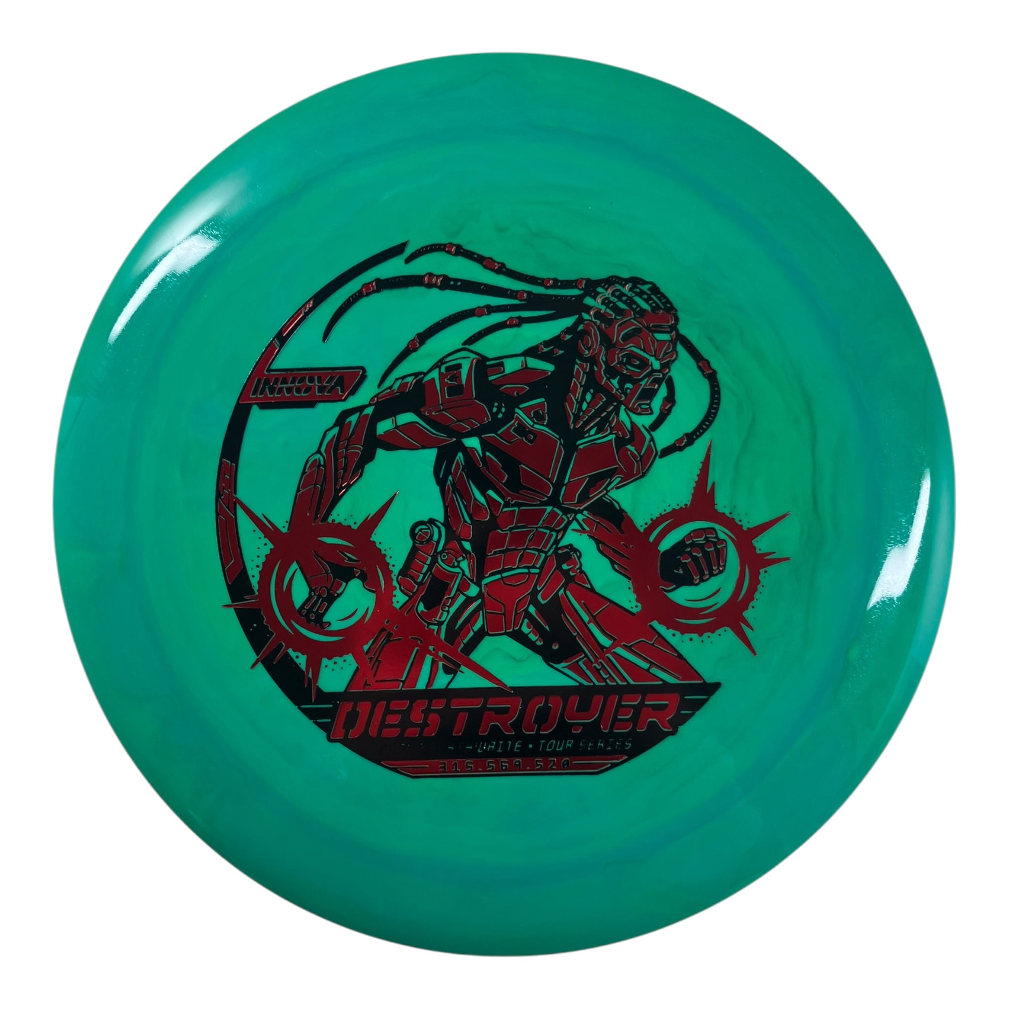 Innova Champion Discs Destroyer | Swirled Star | Green/Red/Black 169g (2026 Philo Brathwaite) Disc Golf