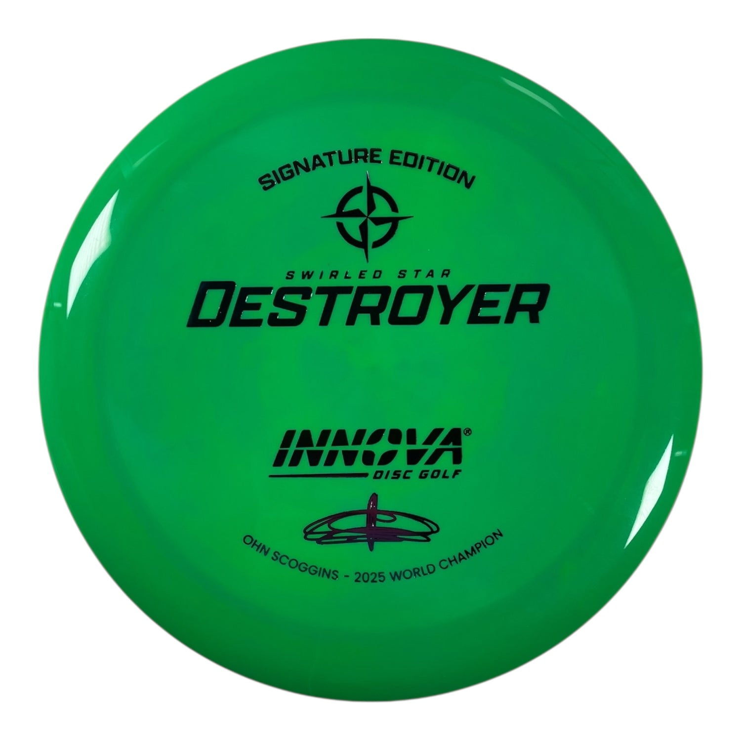 Innova Champion Discs Destroyer | Swirled Star | Green/Sunset 174g (Ohn Scoggins) Disc Golf