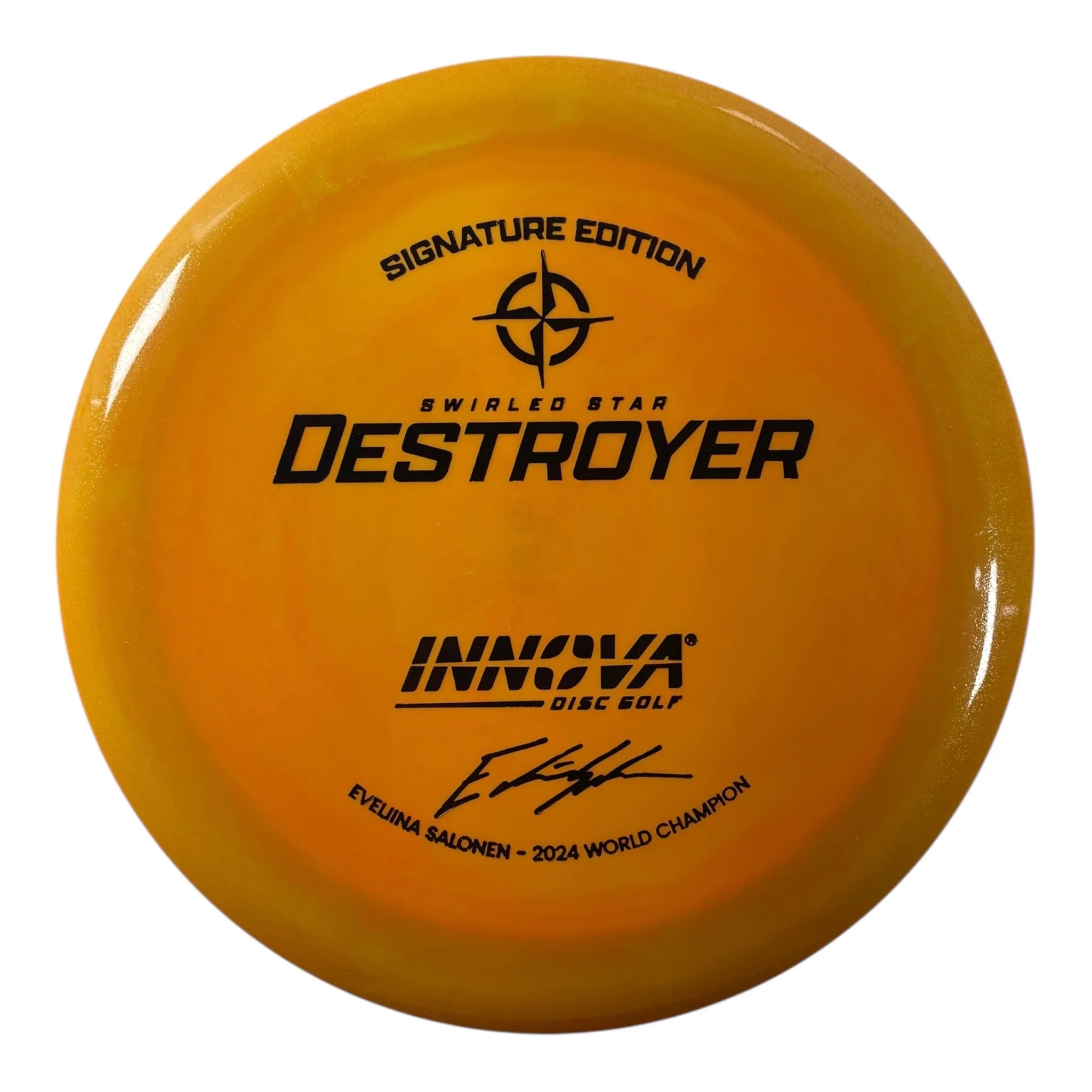 Innova Champion Discs Destroyer | Swirled Star | Orange/Black 168g (Eveliina Salonen) Disc Golf