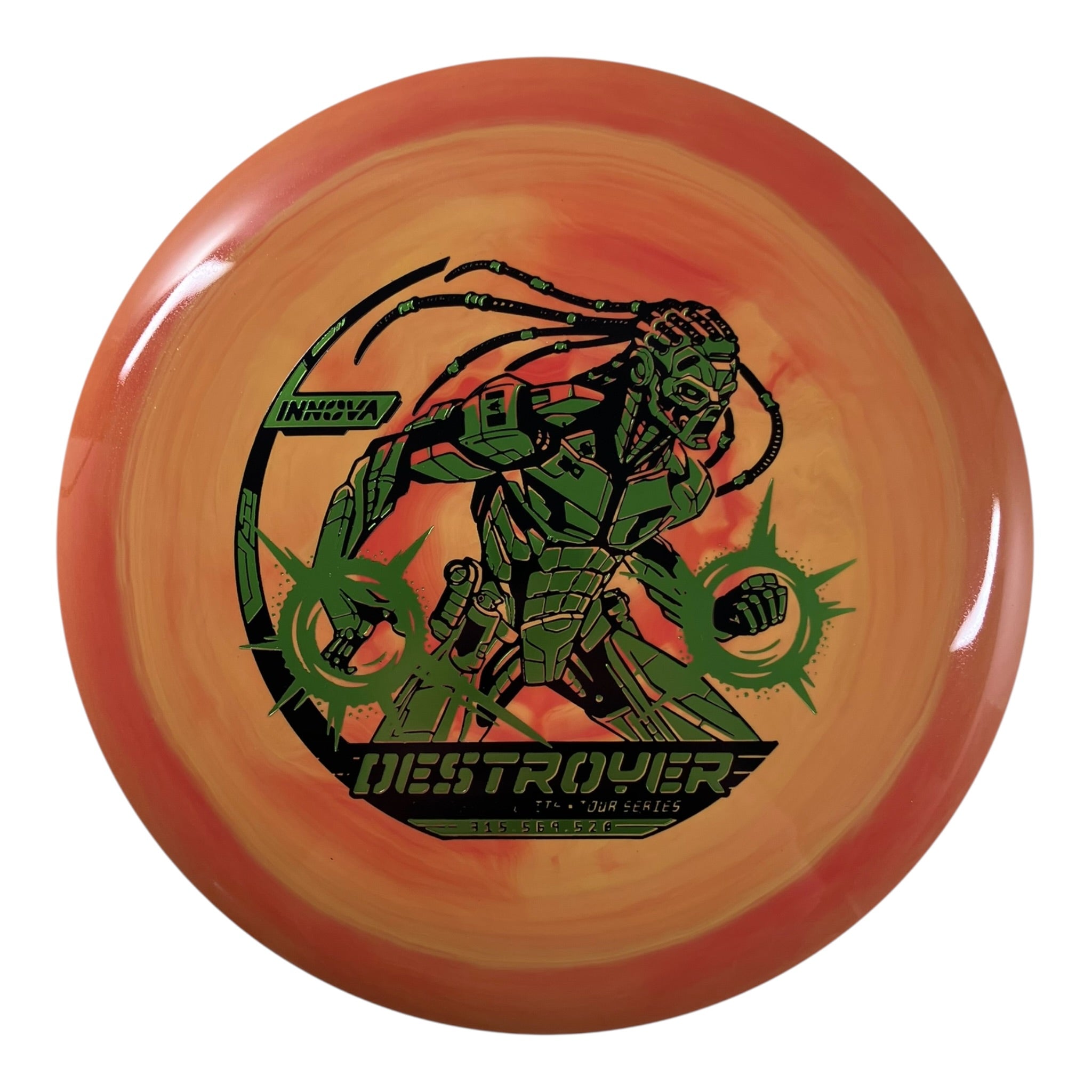 Innova Champion Discs Destroyer | Swirled Star | Orange/Green/Black 167g (2026 Philo Brathwaite) Disc Golf